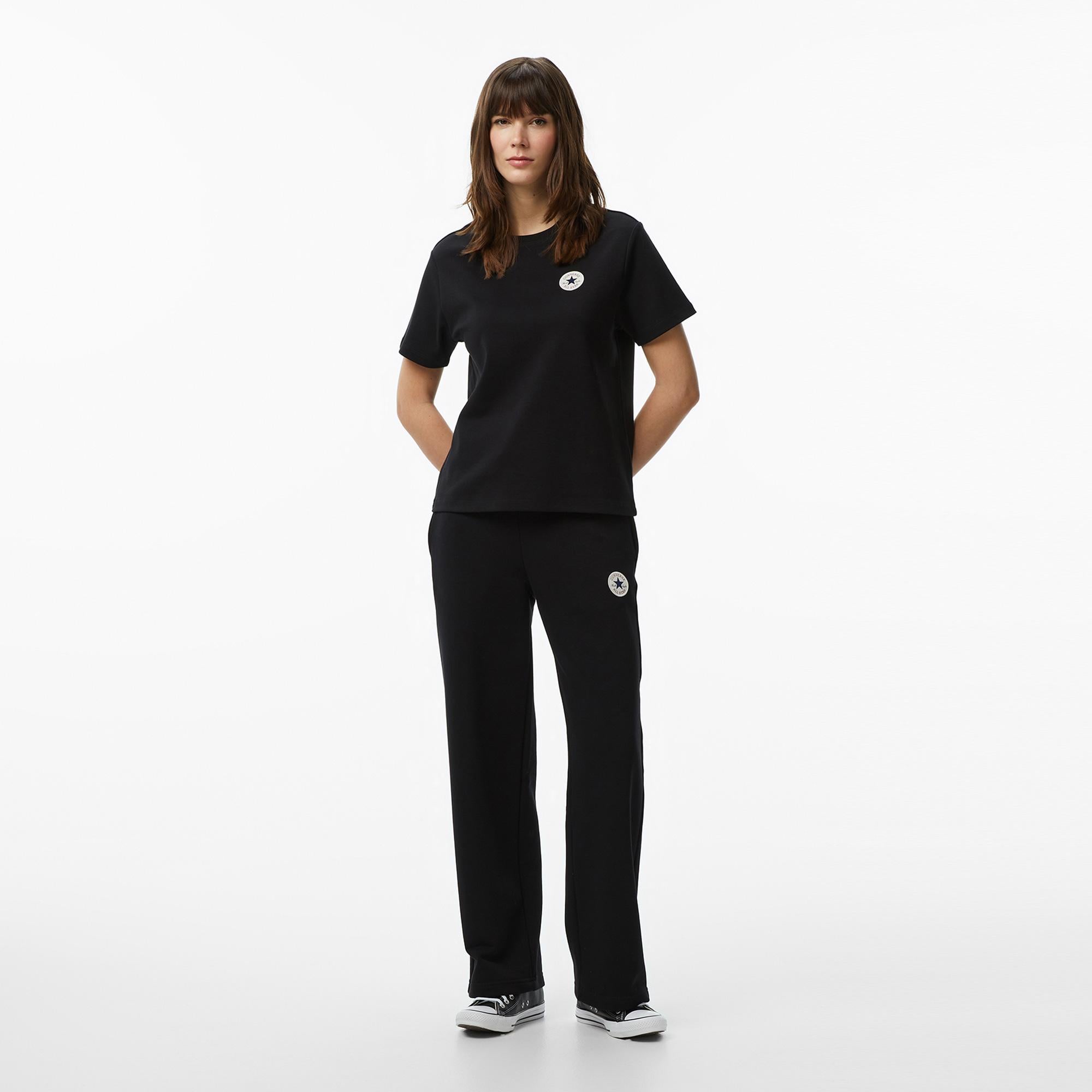 Converse Kadın Siyah T-Shirt
