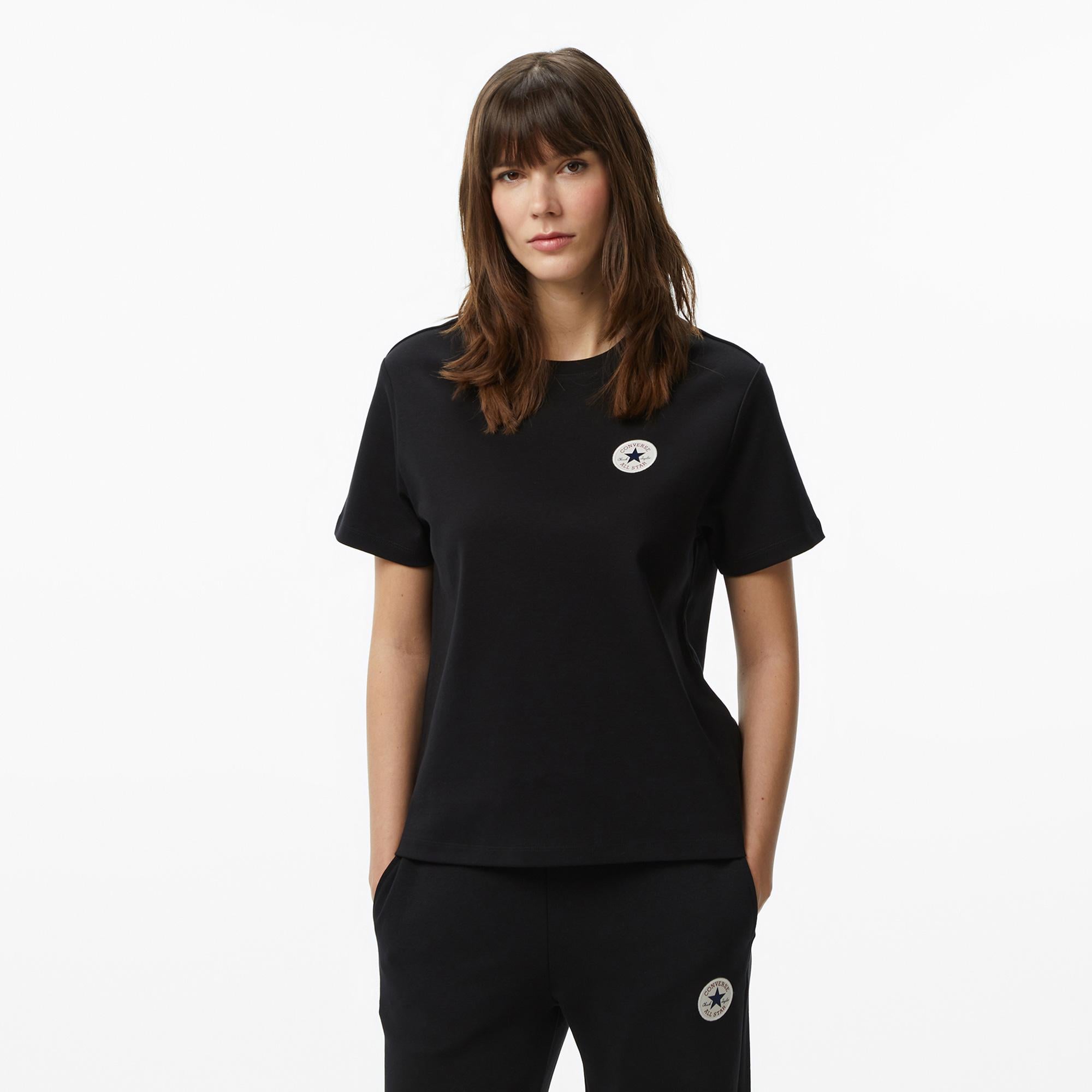 Converse Kadın Siyah T-Shirt