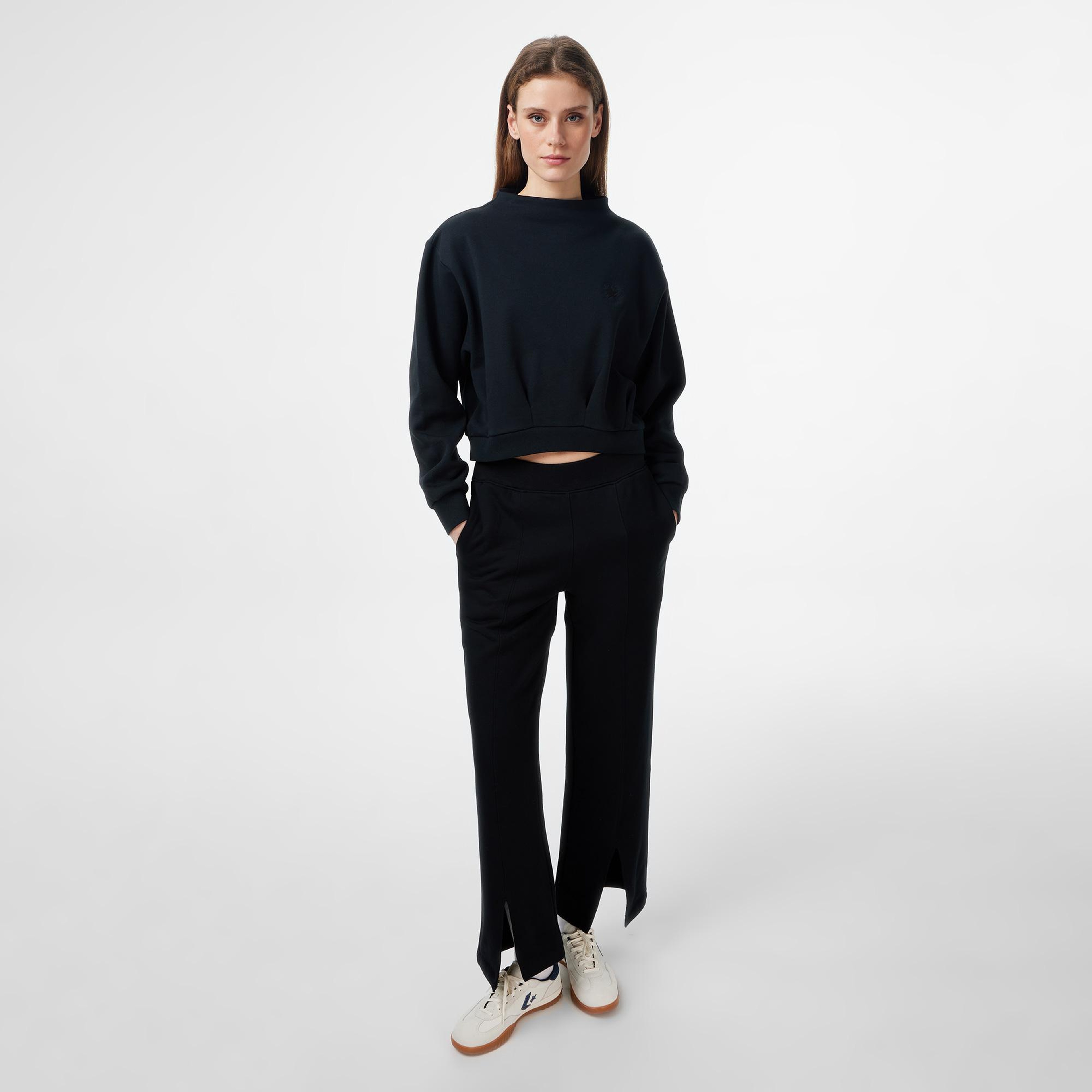 Converse Kadın Siyah Sweatshirt