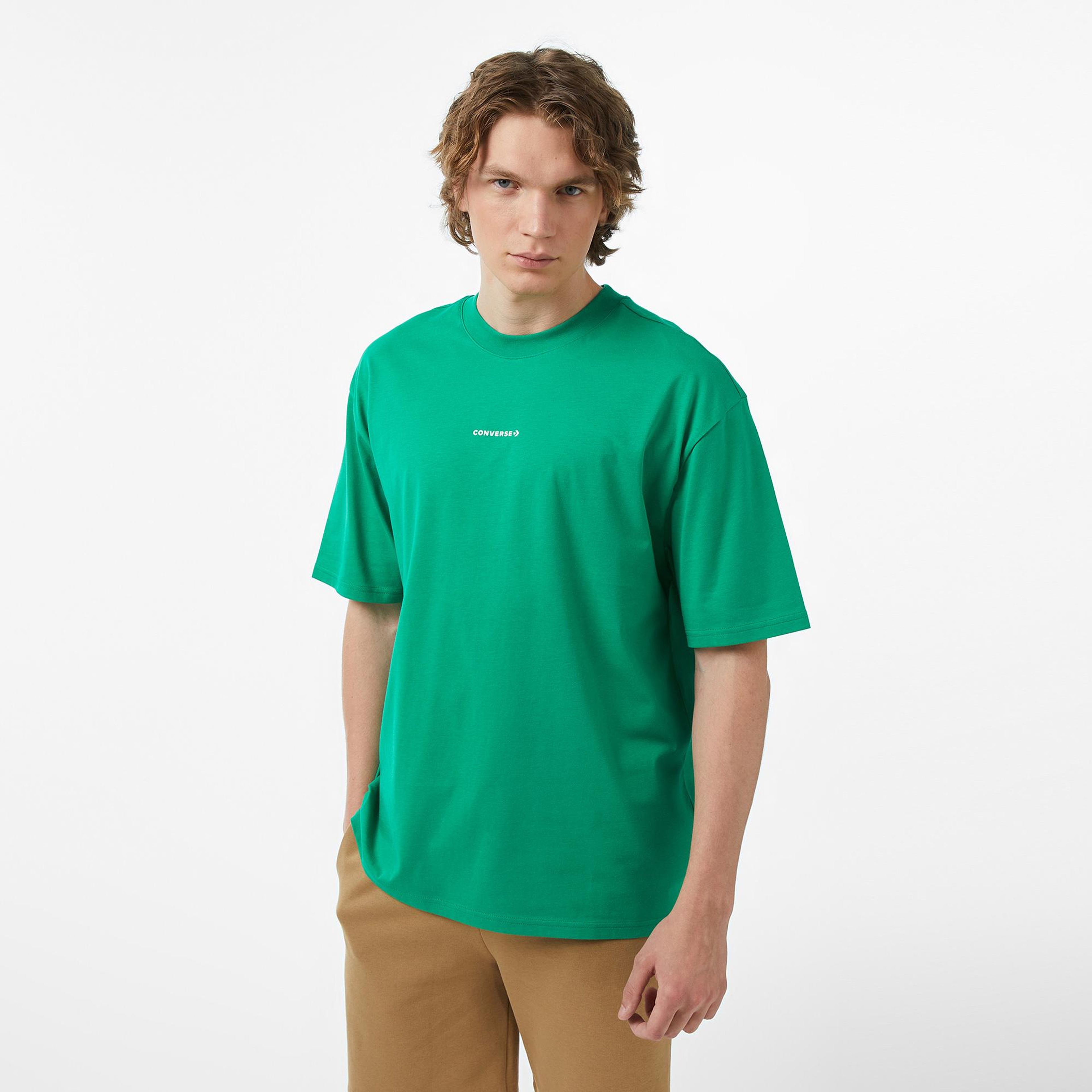 Converse Erkek Yeşil Grafik Baskılı T-Shirt