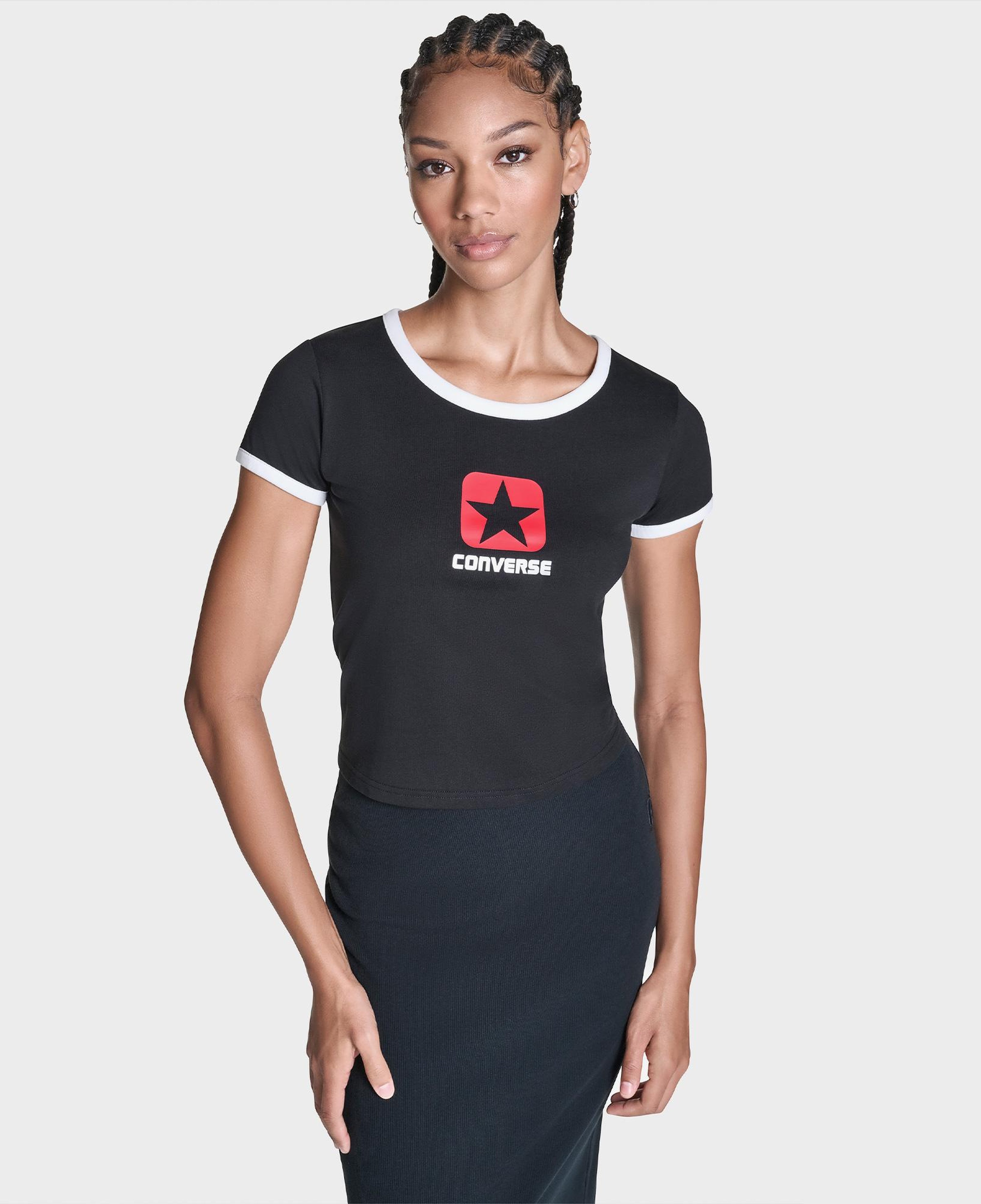 Converse Kadın Siyah T-Shirt