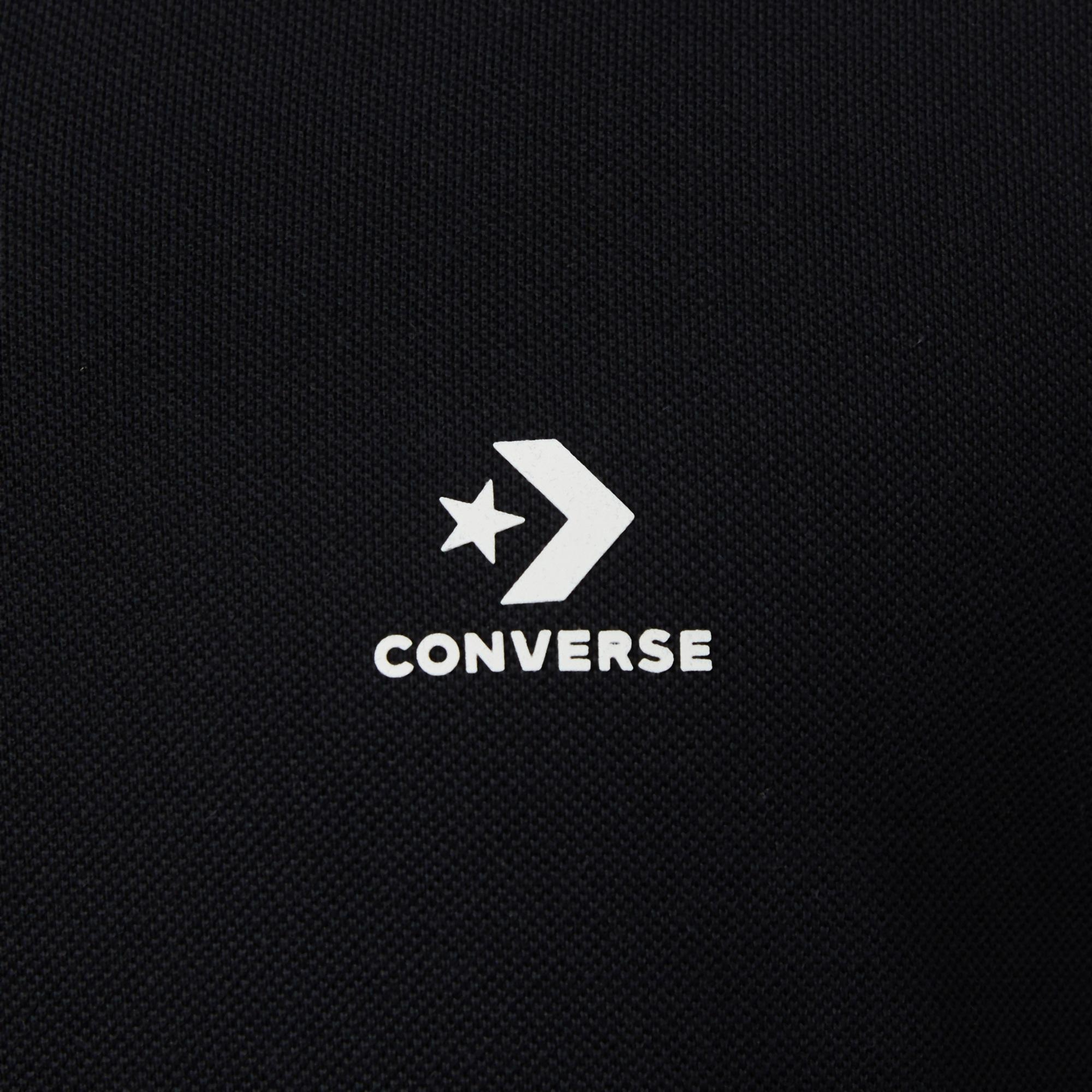 Converse Erkek Siyah Polo Yaka T-Shirt