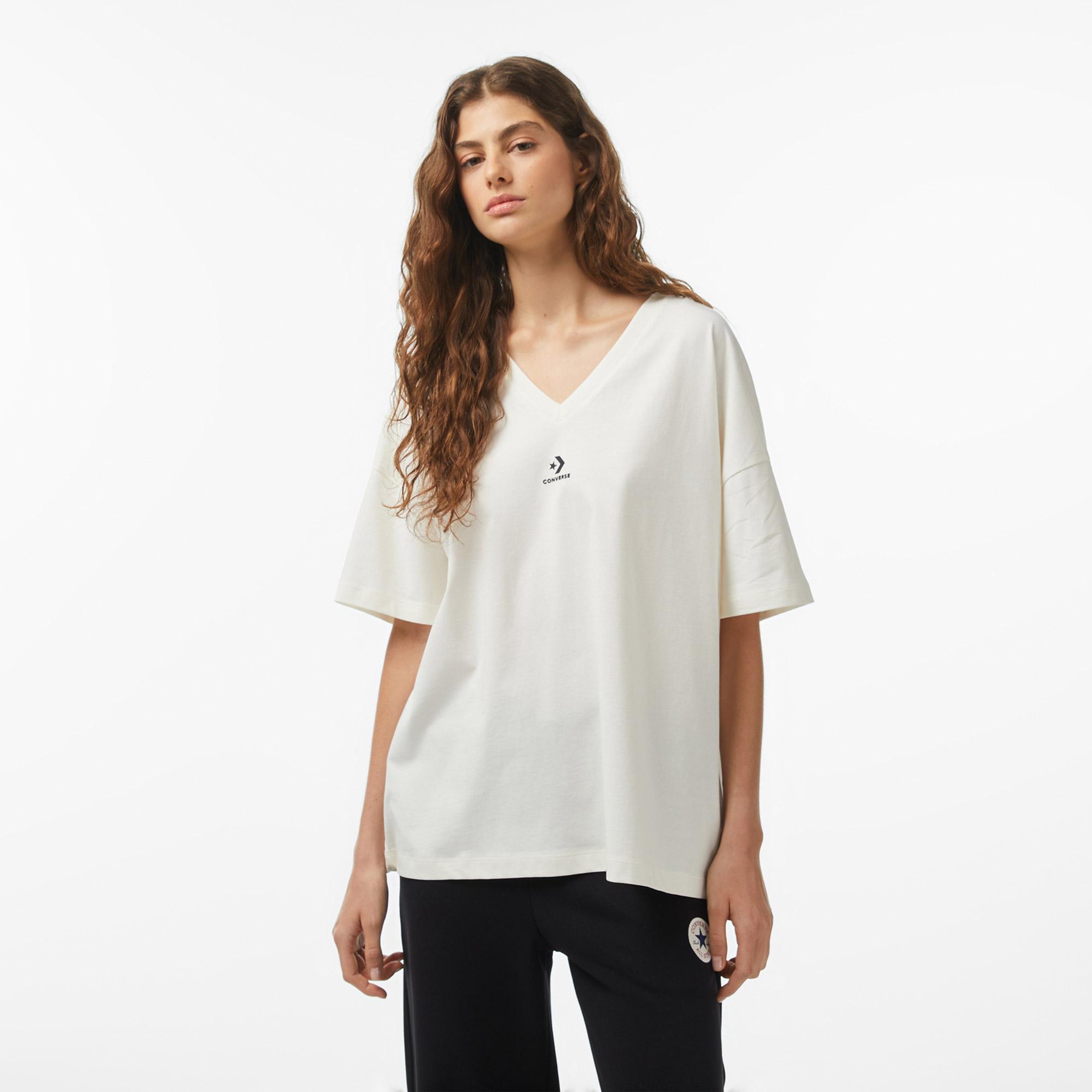 Converse Kadın Krem T-Shirt