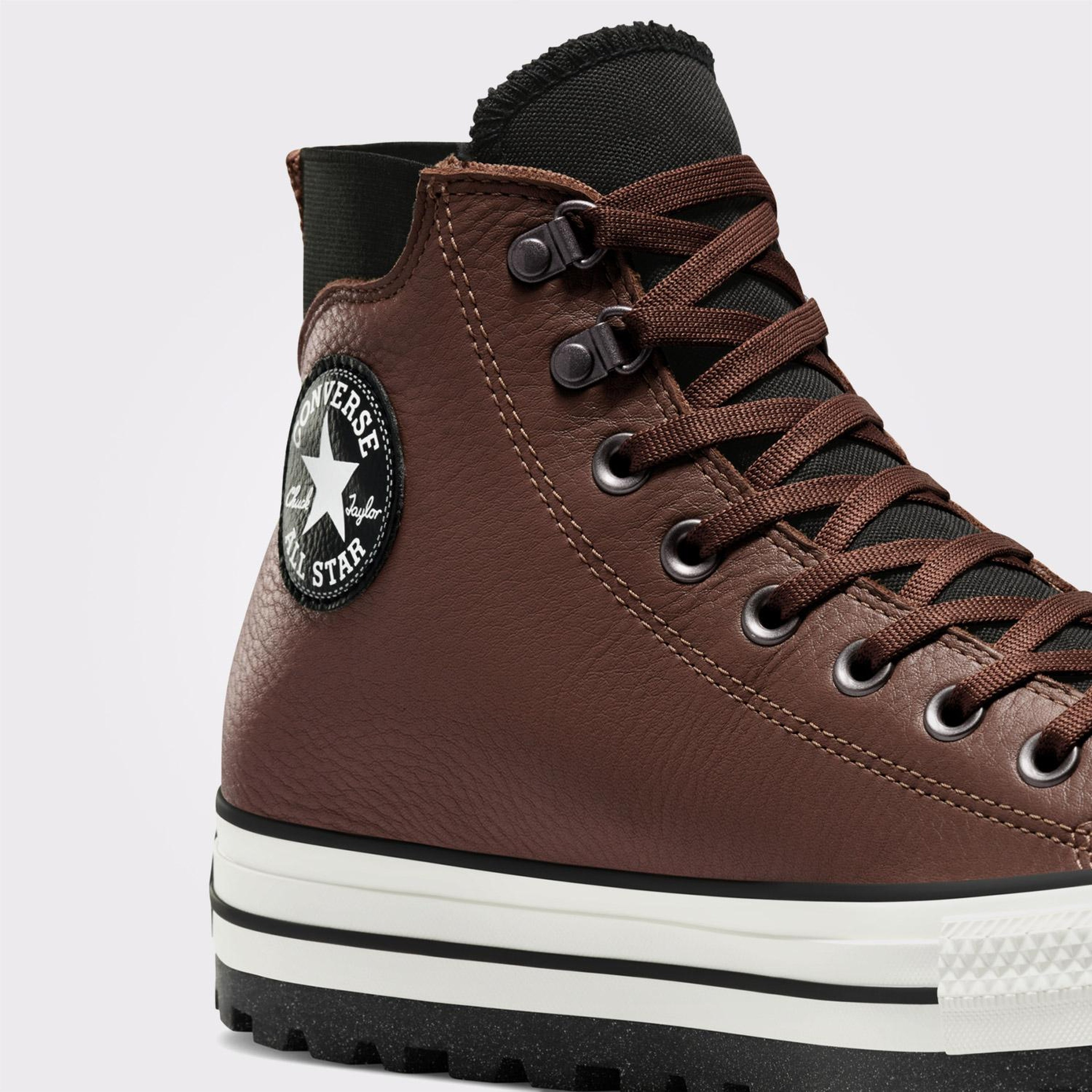 Converse Chuck Taylor All Star City Trek Unisex Kahverengi Deri Su Geçirmez Bot