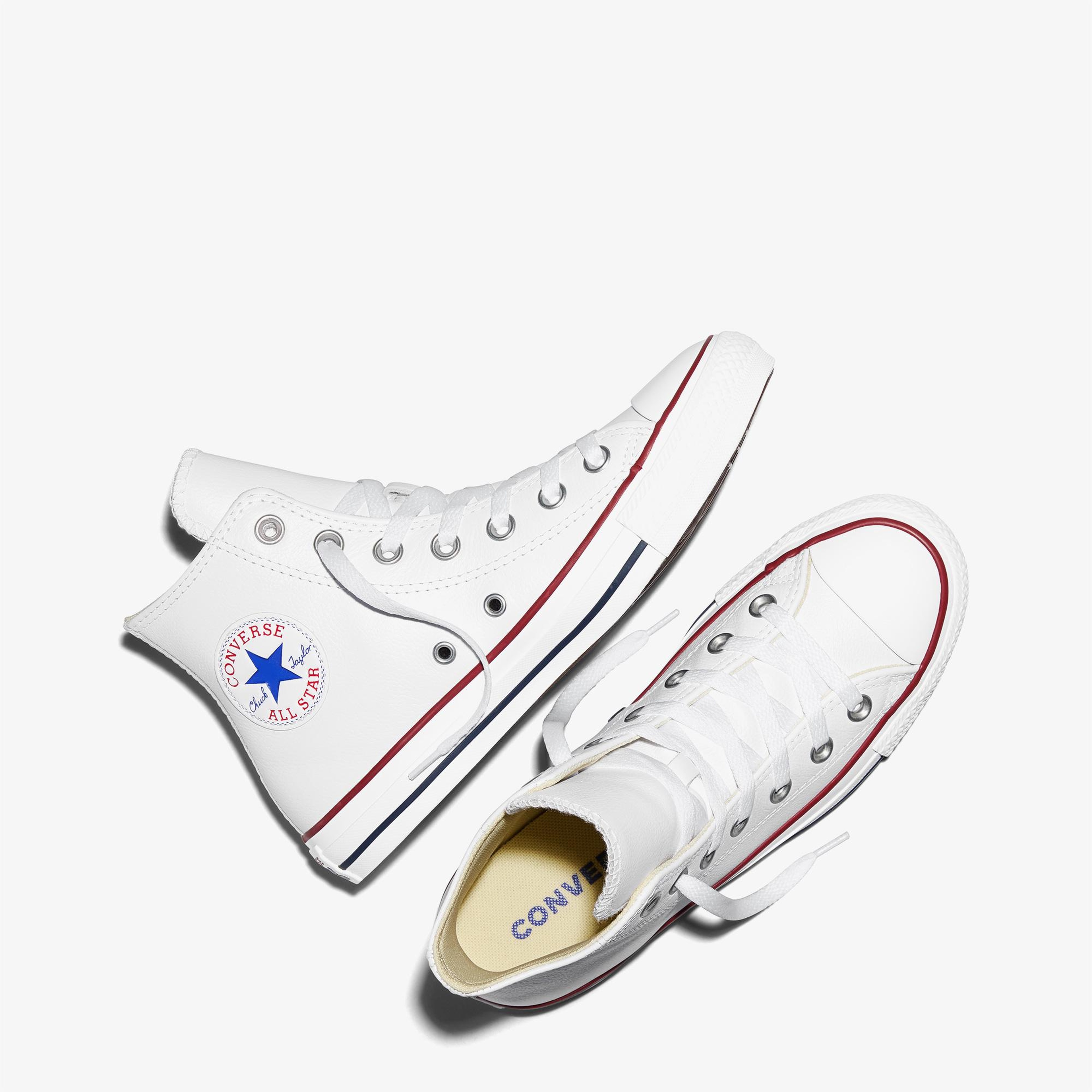 Converse Chuck Taylor All Star Unisex Beyaz Deri Sneaker