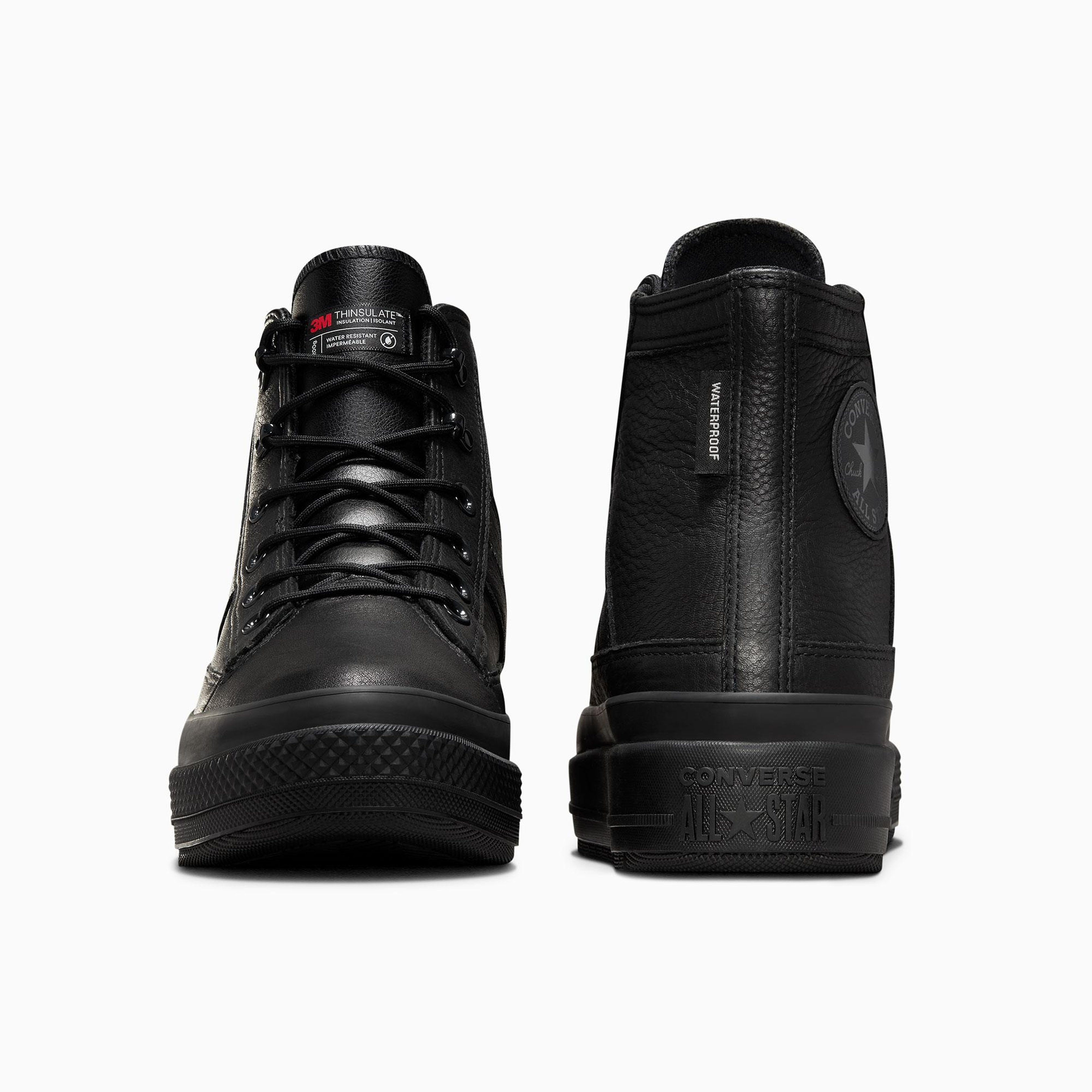 Converse Chuck Taylor All Star Equip Unisex Siyah Deri Su Geçirmez Bot