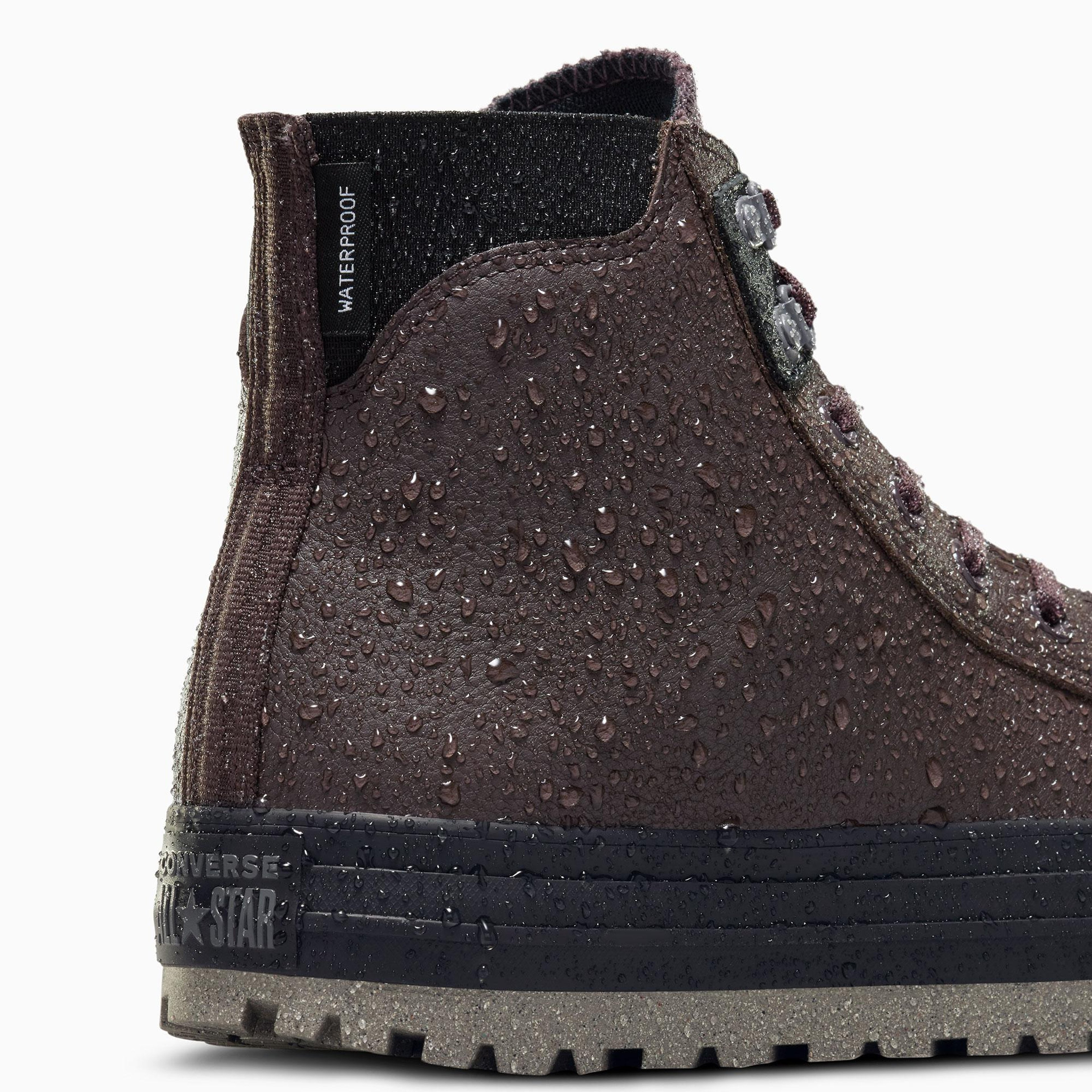 Converse Chuck Taylor All Star City Trek Unisex Kahverengi Deri Su Geçirmez Bot
