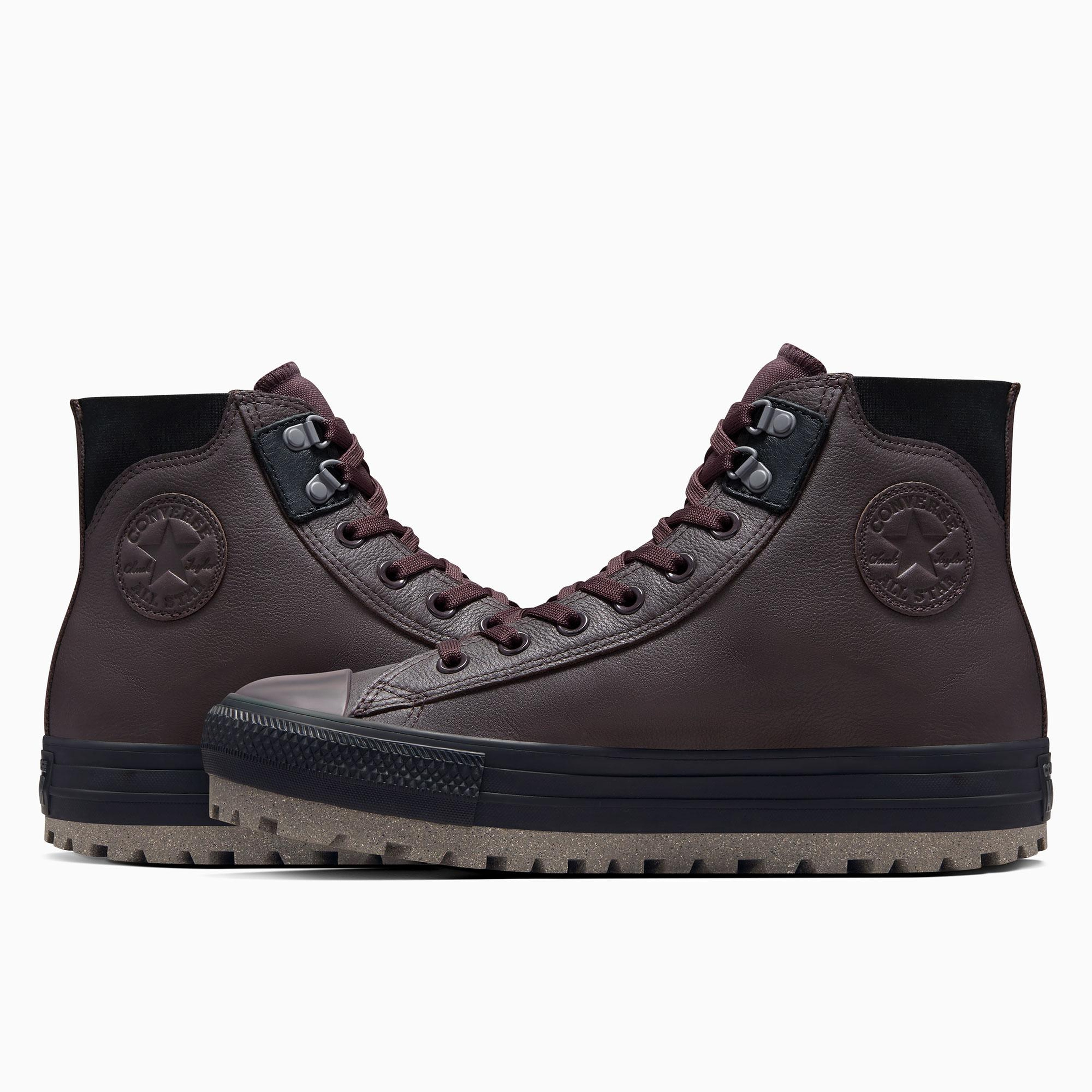 Converse Chuck Taylor All Star City Trek Unisex Kahverengi Deri Su Geçirmez Bot