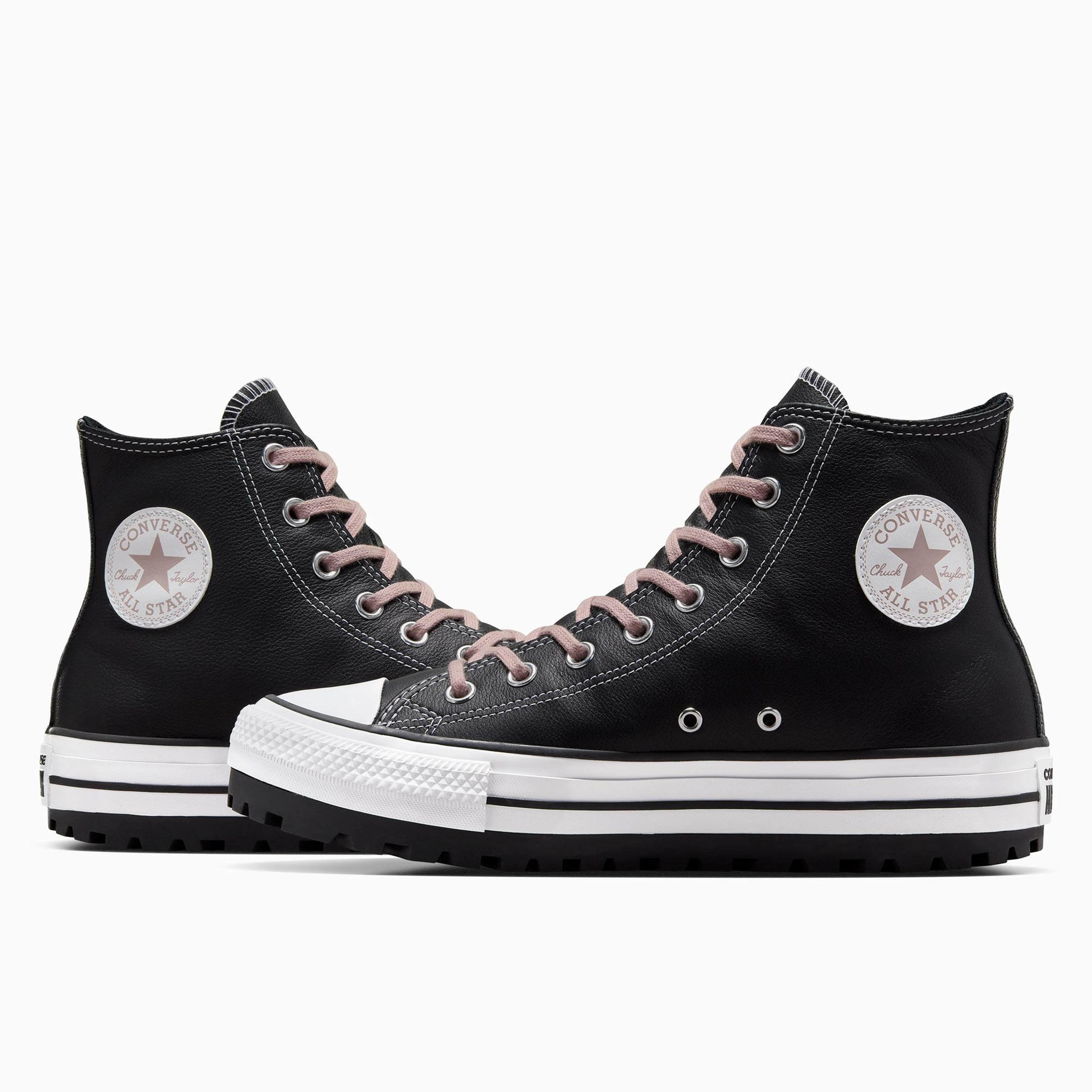 Converse Chuck Taylor All Star City Trek Unisex Siyah Deri Bot