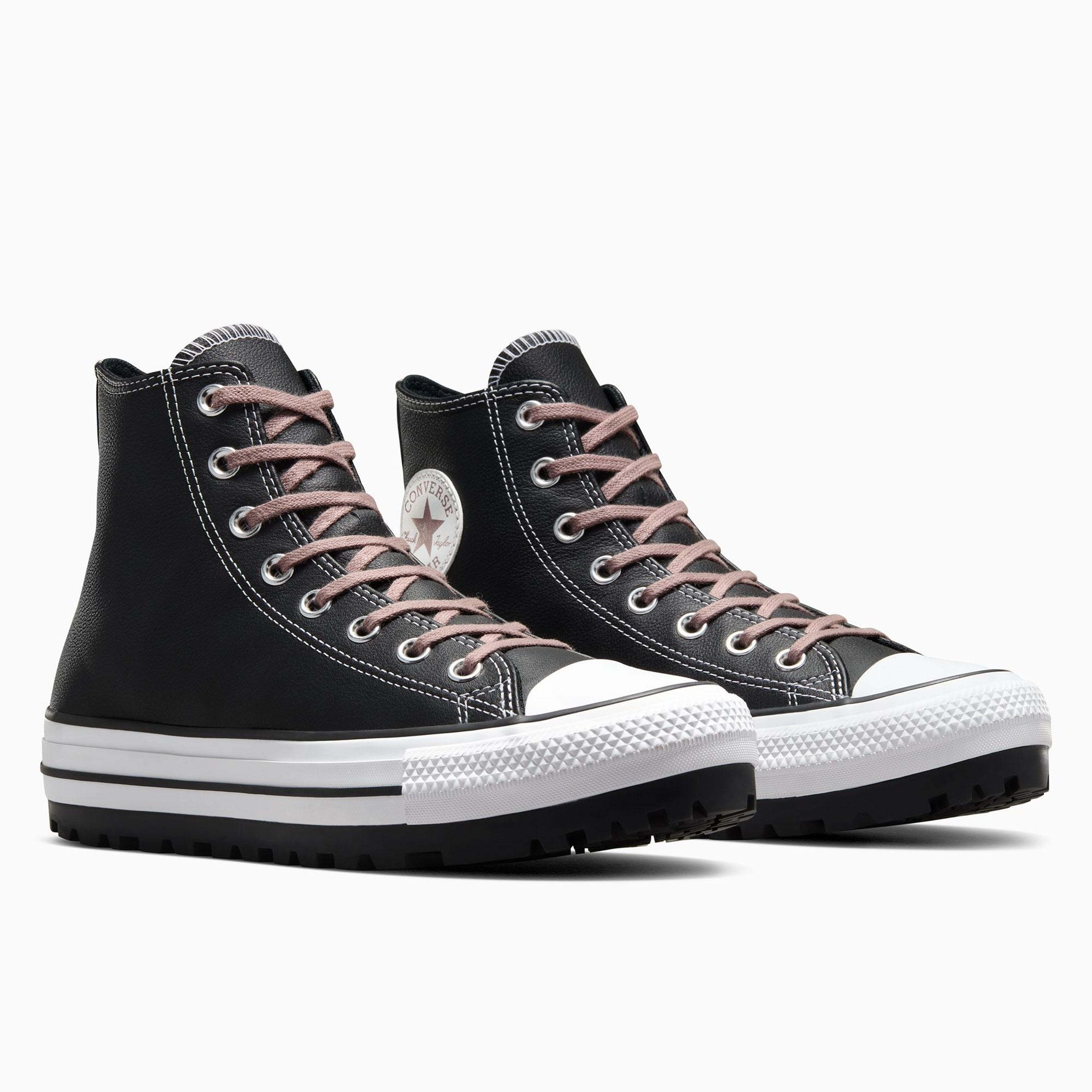 Converse Chuck Taylor All Star City Trek Unisex Siyah Deri Bot