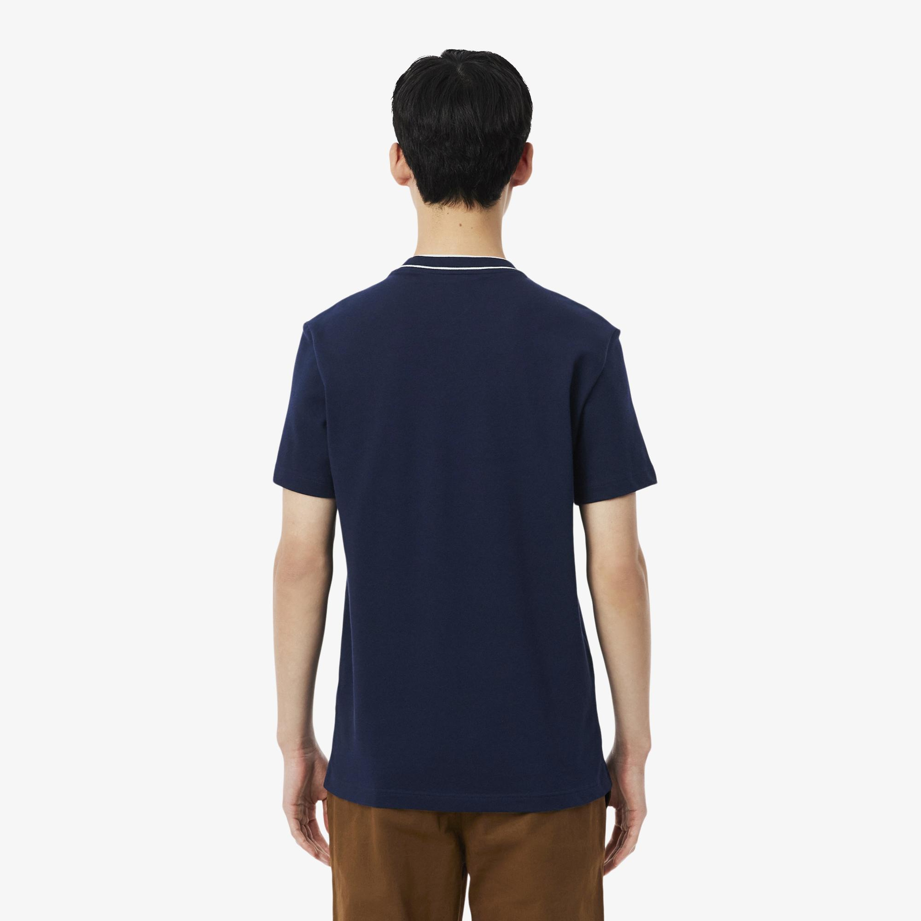 Erkek Regular Fit Bisiklet Yaka Lacivert T-Shirt