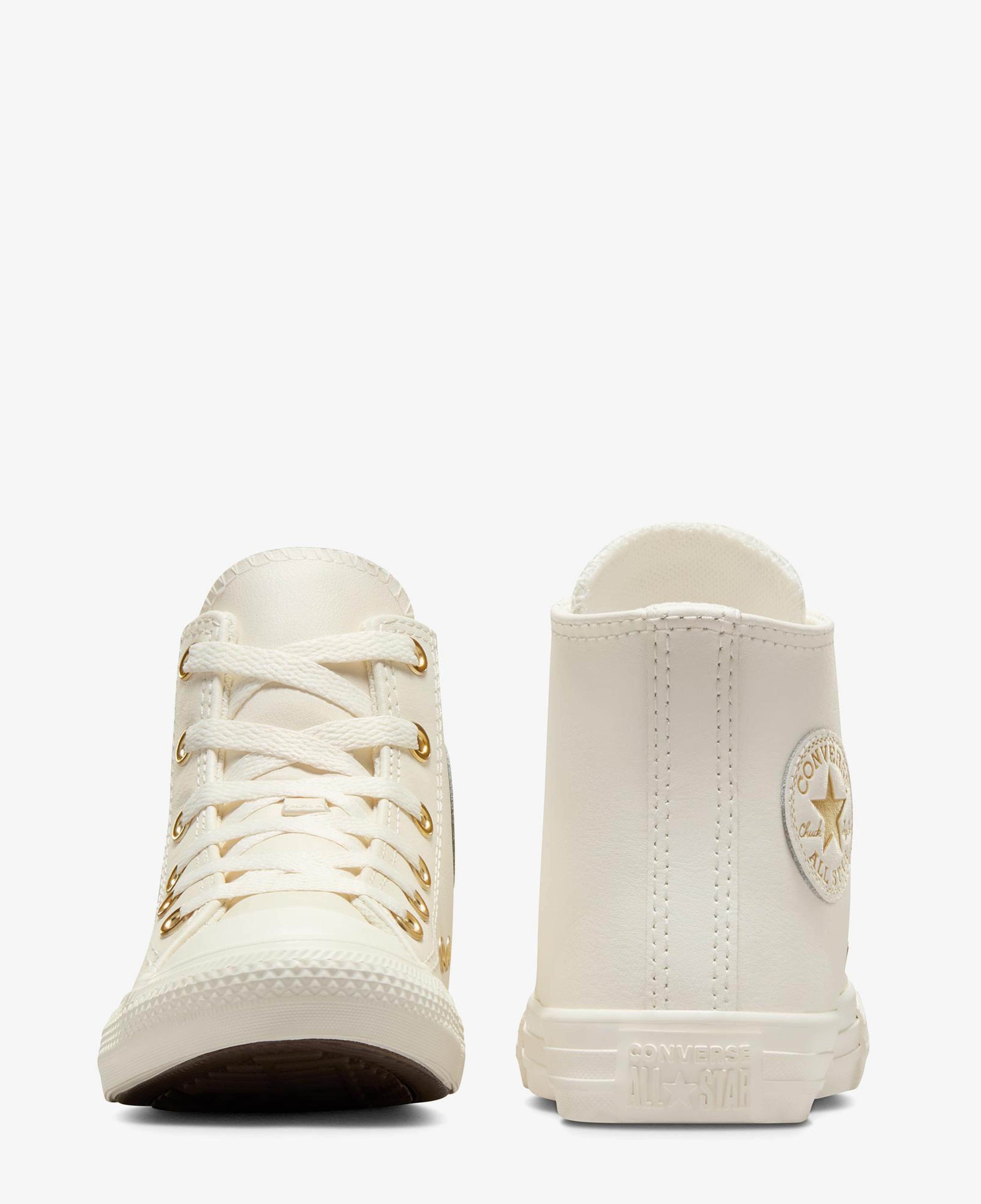 Converse Chuck Taylor All Star Taylored Lux Çocuk Krem Deri Sneaker