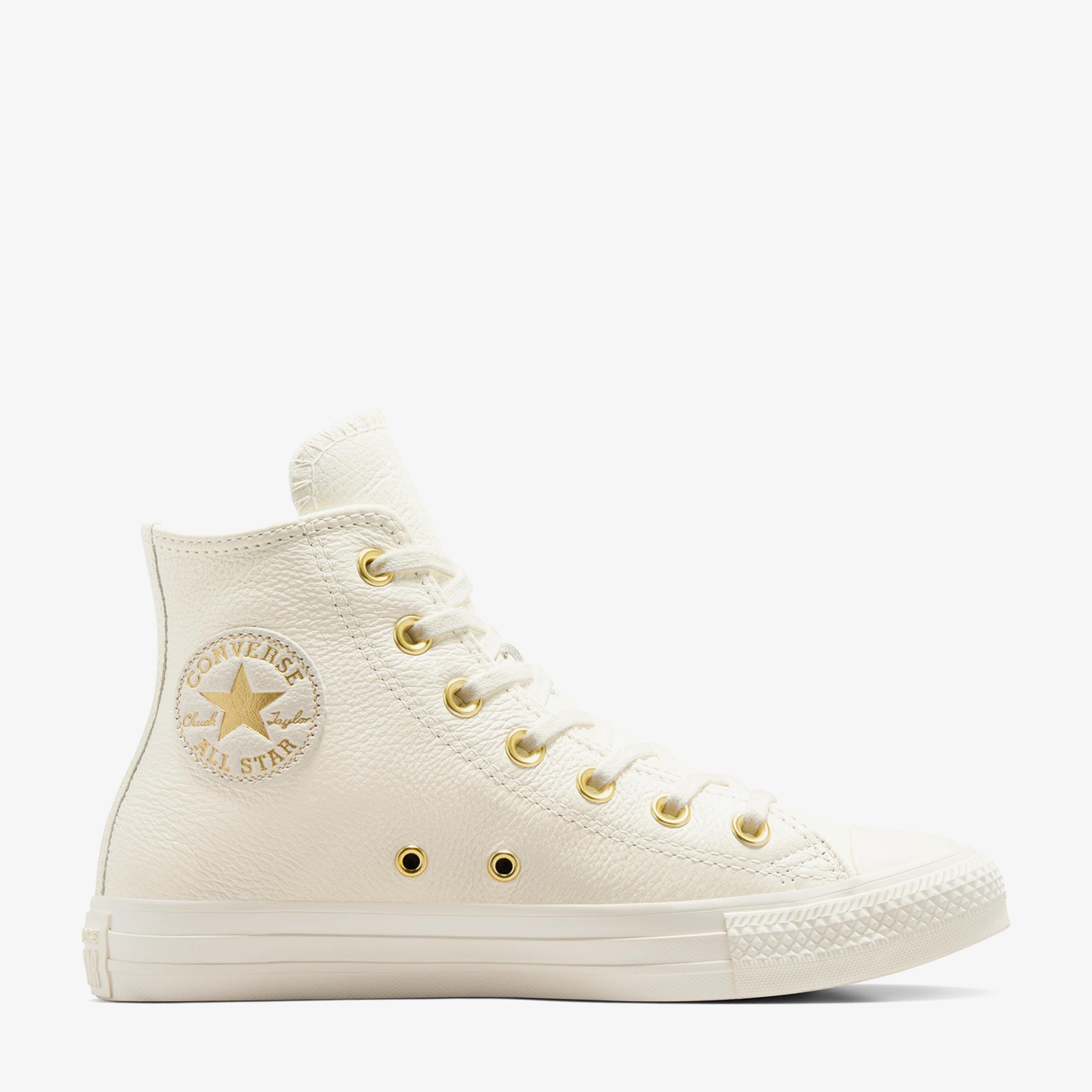 Converse Chuck Taylor All Star Kadın Krem Deri Sneaker