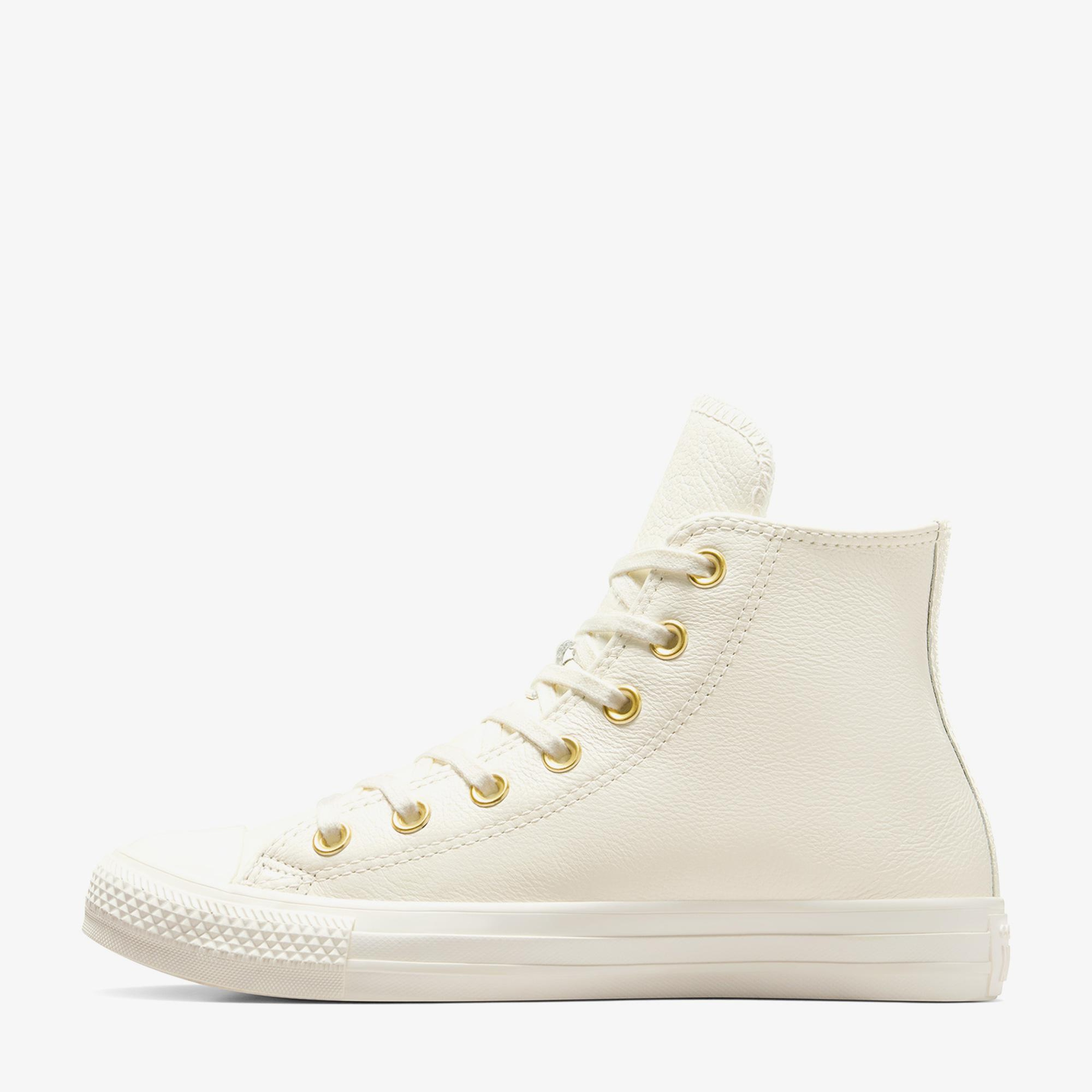 Converse Chuck Taylor All Star Kadın Krem Deri Sneaker