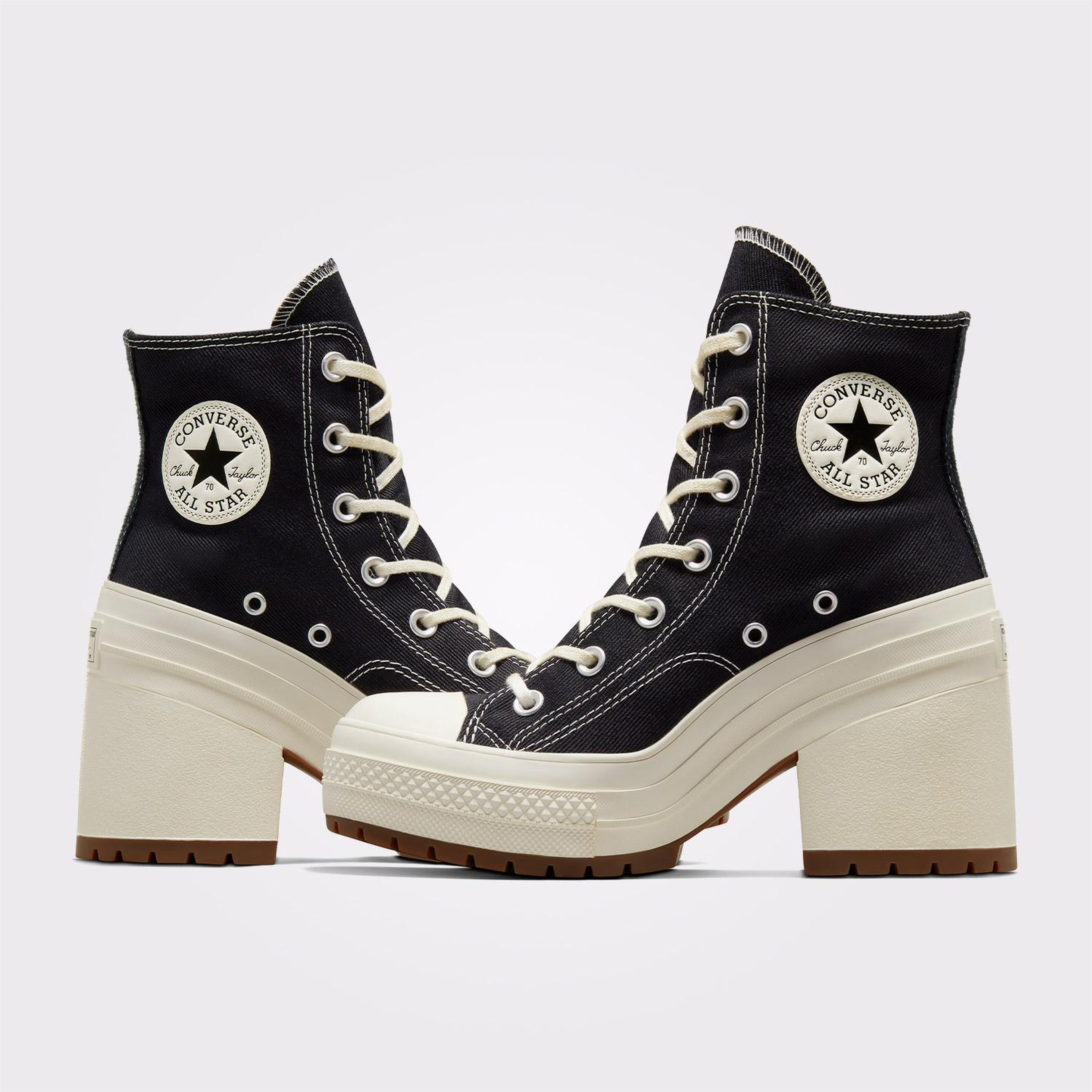 Converse Chuck 70 De Luxe Heel Kadın Siyah Platform Bot