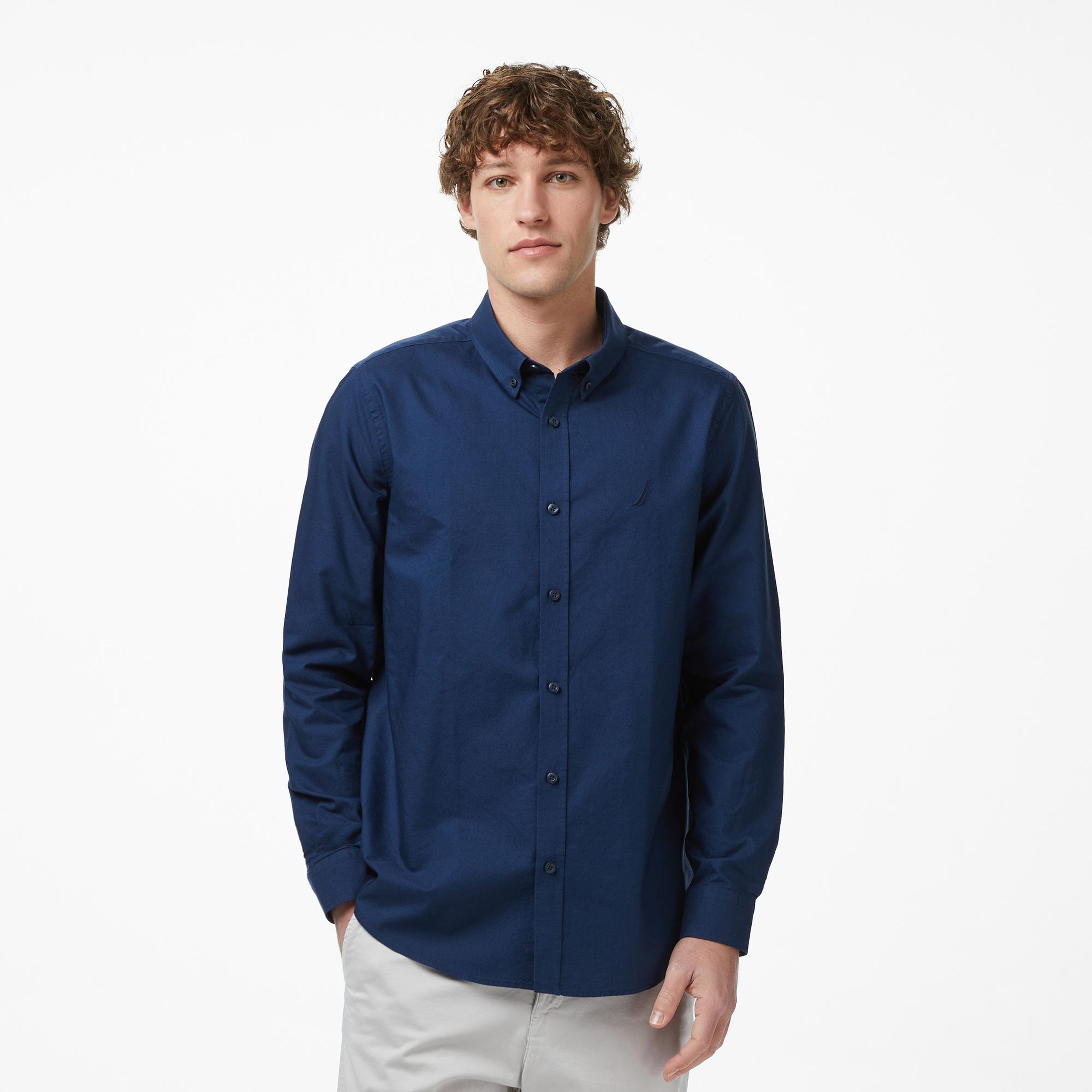 Nautica Oxford Erkek Lacivert Regular Fit Gömlek