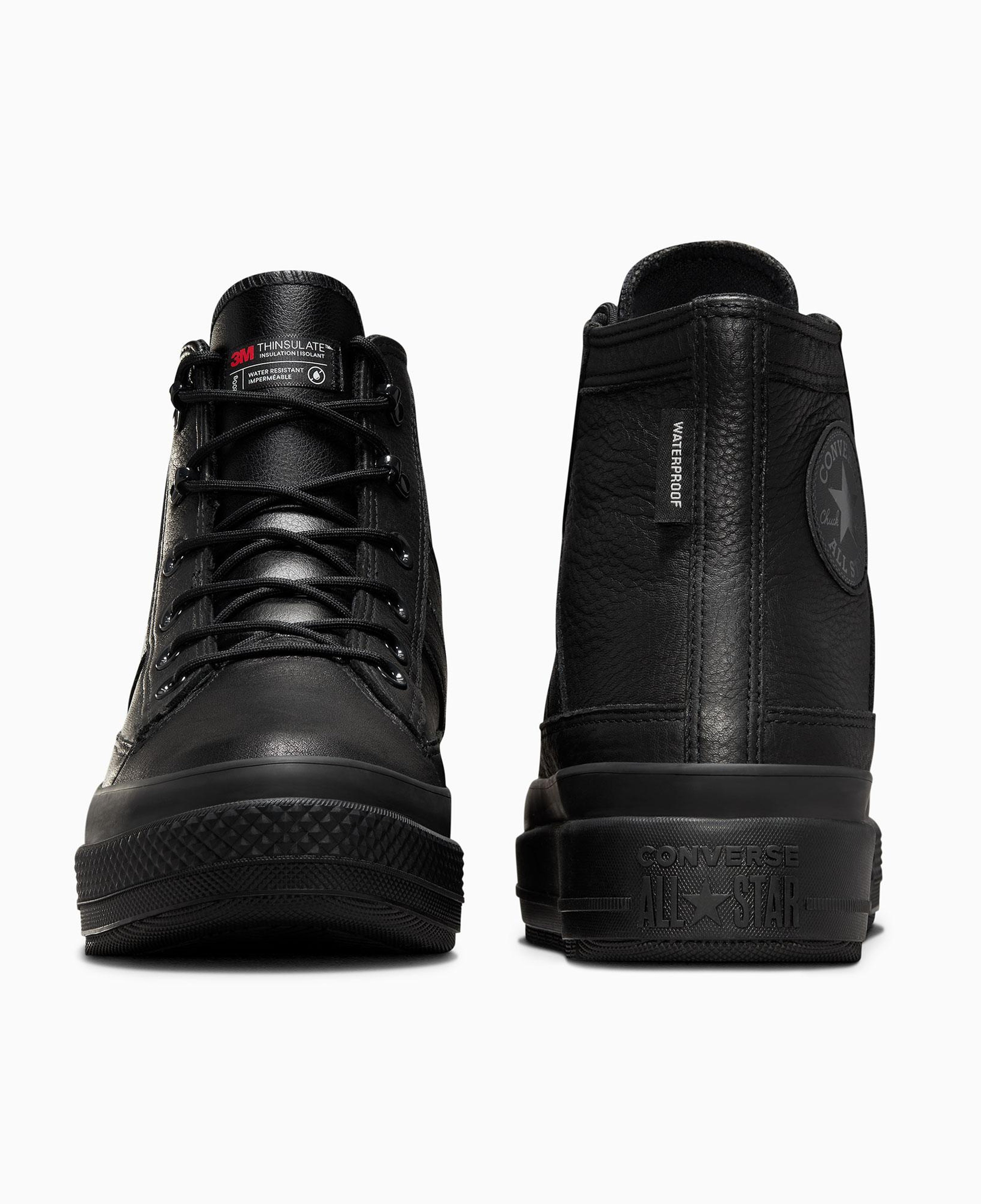 Converse Chuck Taylor All Star Equip Unisex Siyah Deri Su Geçirmez Bot