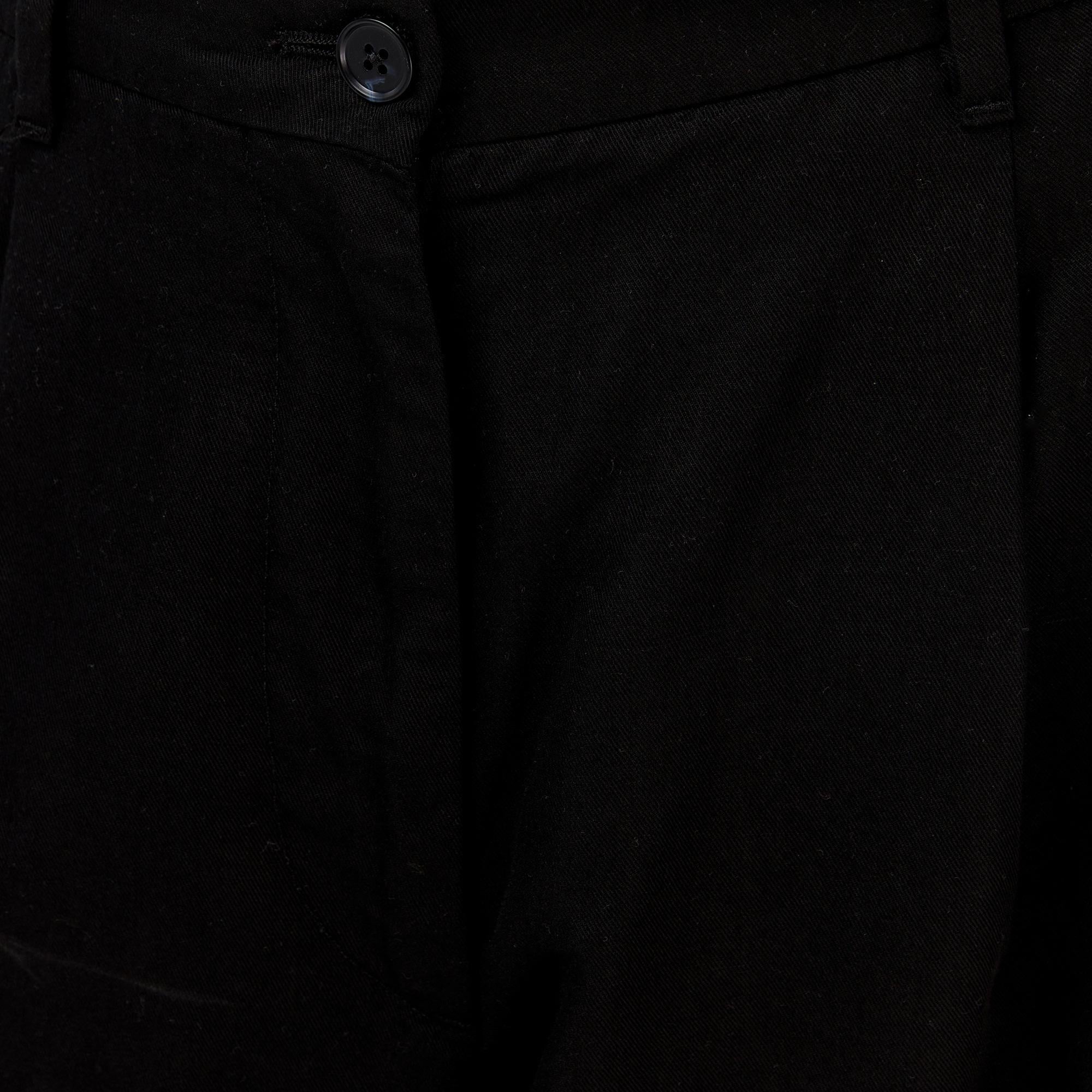 Tommy Hilfiger Tencel Wide Leg Kadın Siyah Keten Pantolon