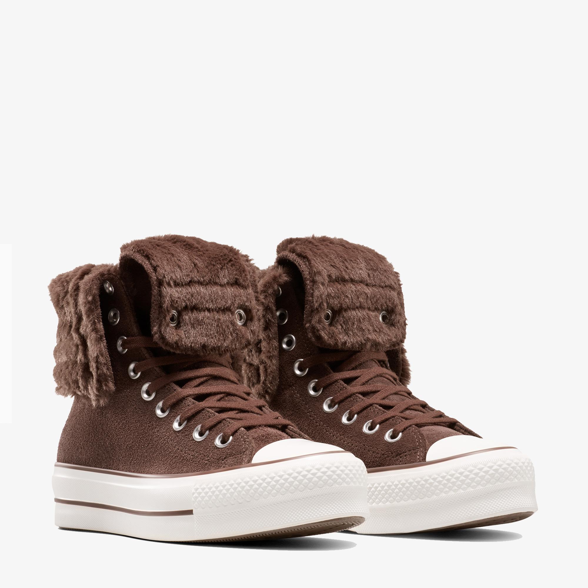 Converse Chuck Taylor All Star Fold Over Lift Kadın Kahverengi Sneaker