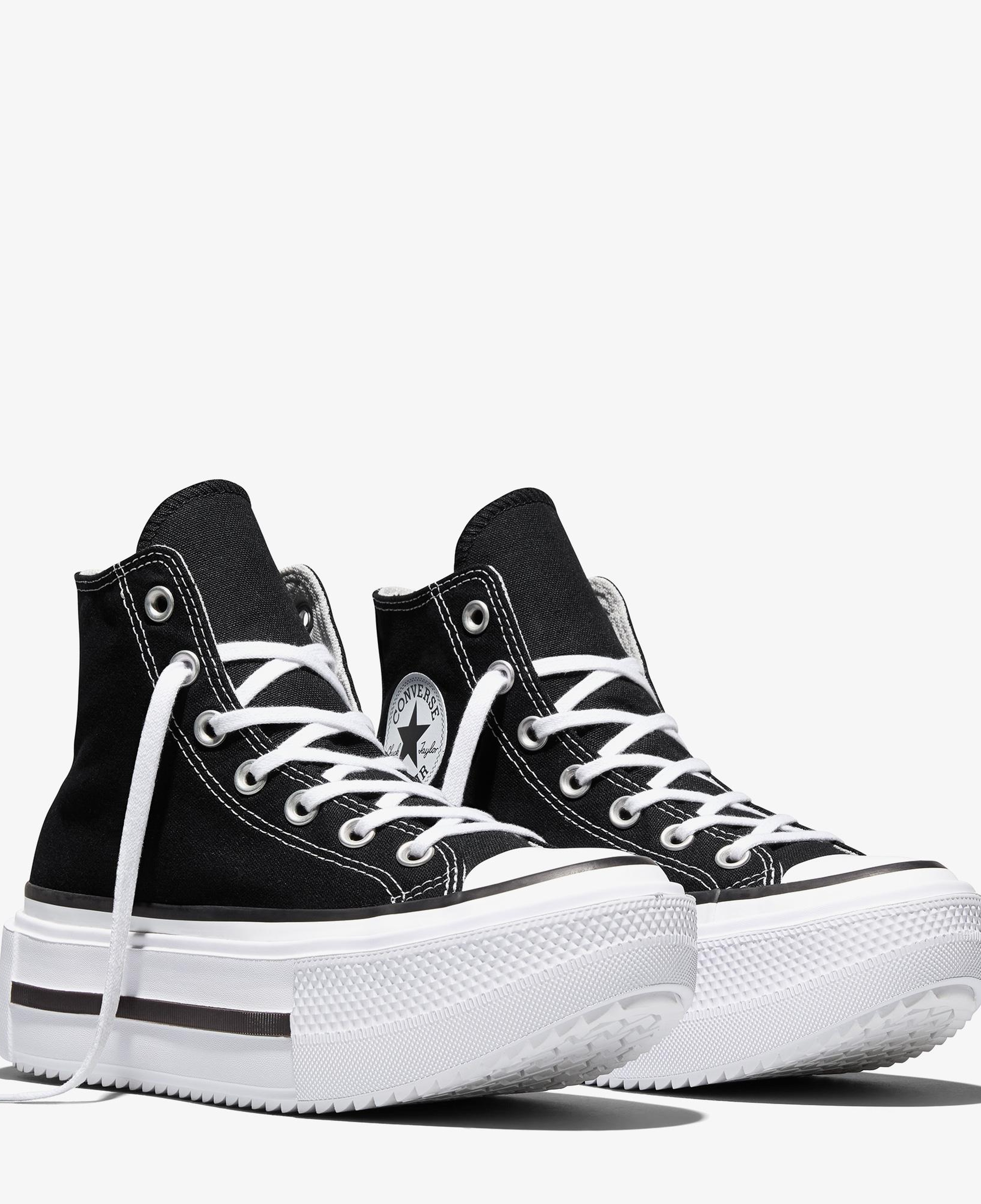 Converse Chuck Taylor All Star Lift Double Stack Unisex Siyah Sneaker