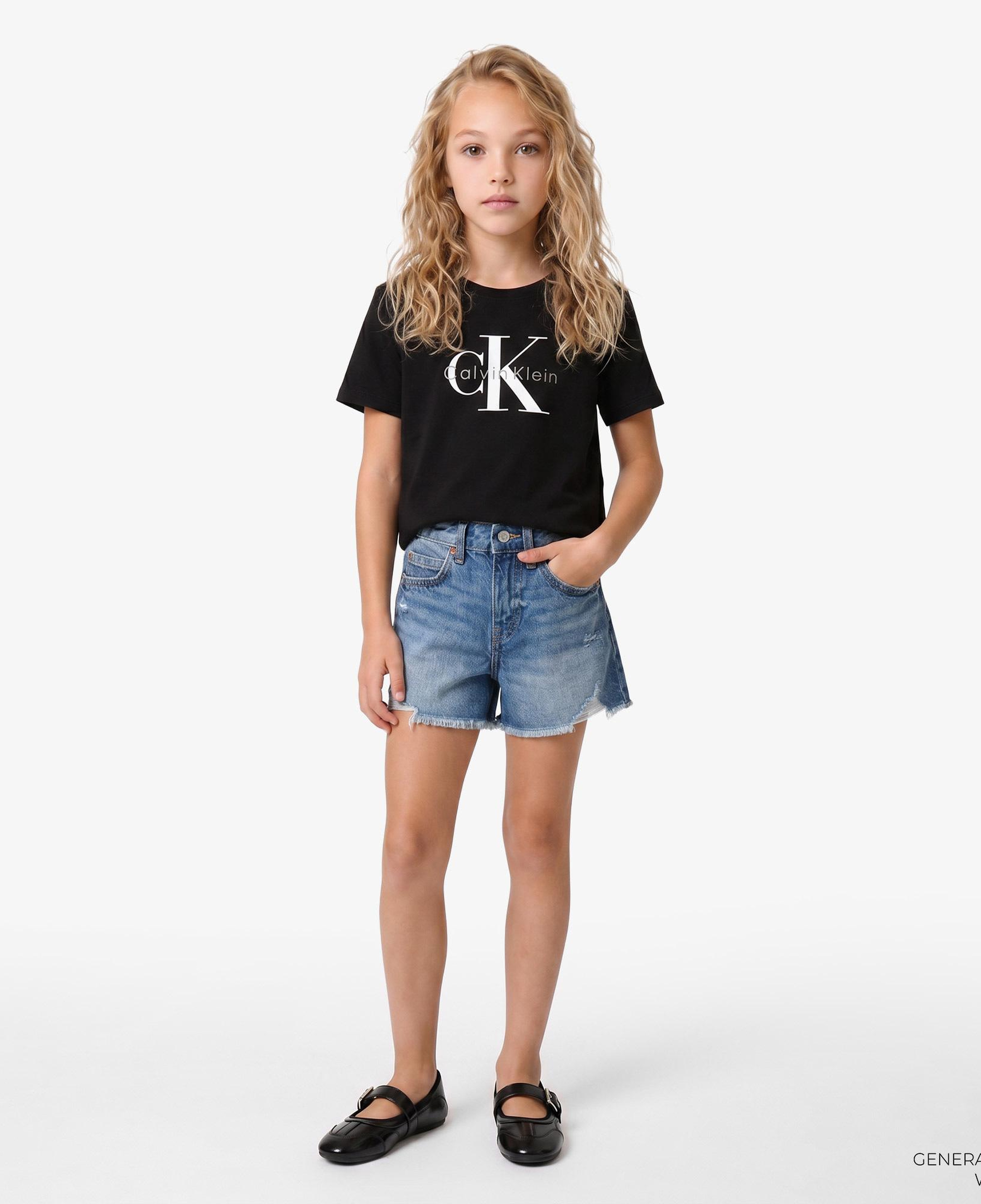 Calvin Klein Monogram Çocuk Siyah T-Shirt