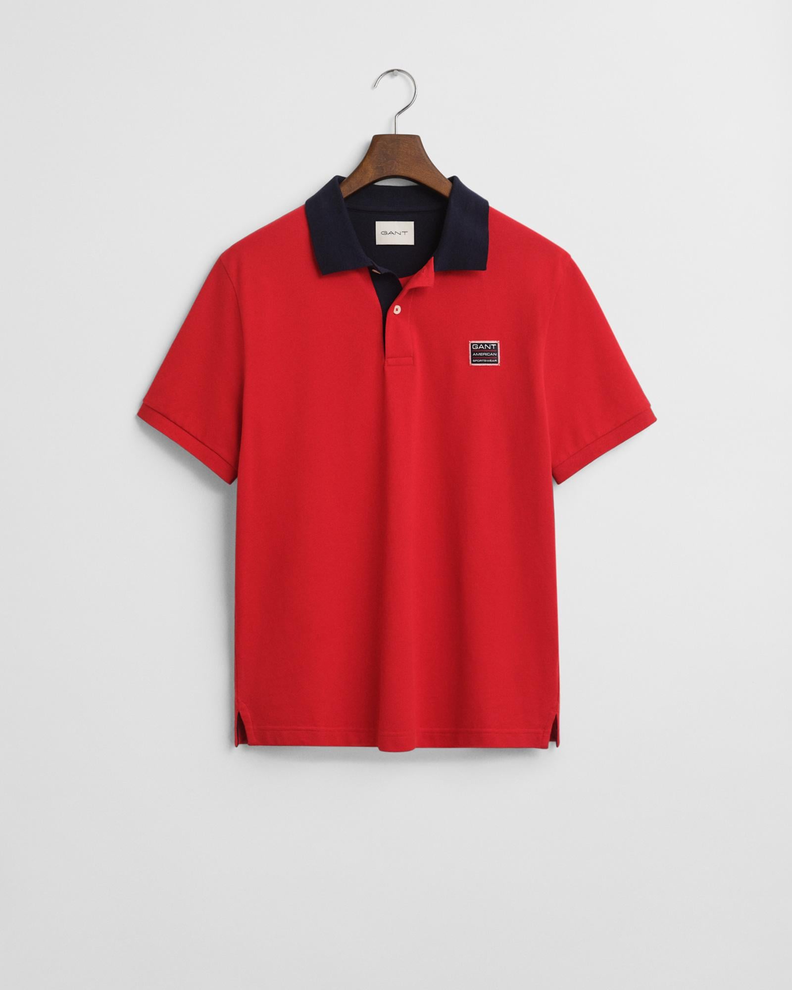 GANT Erkek Kırmızı Regular Fit Polo