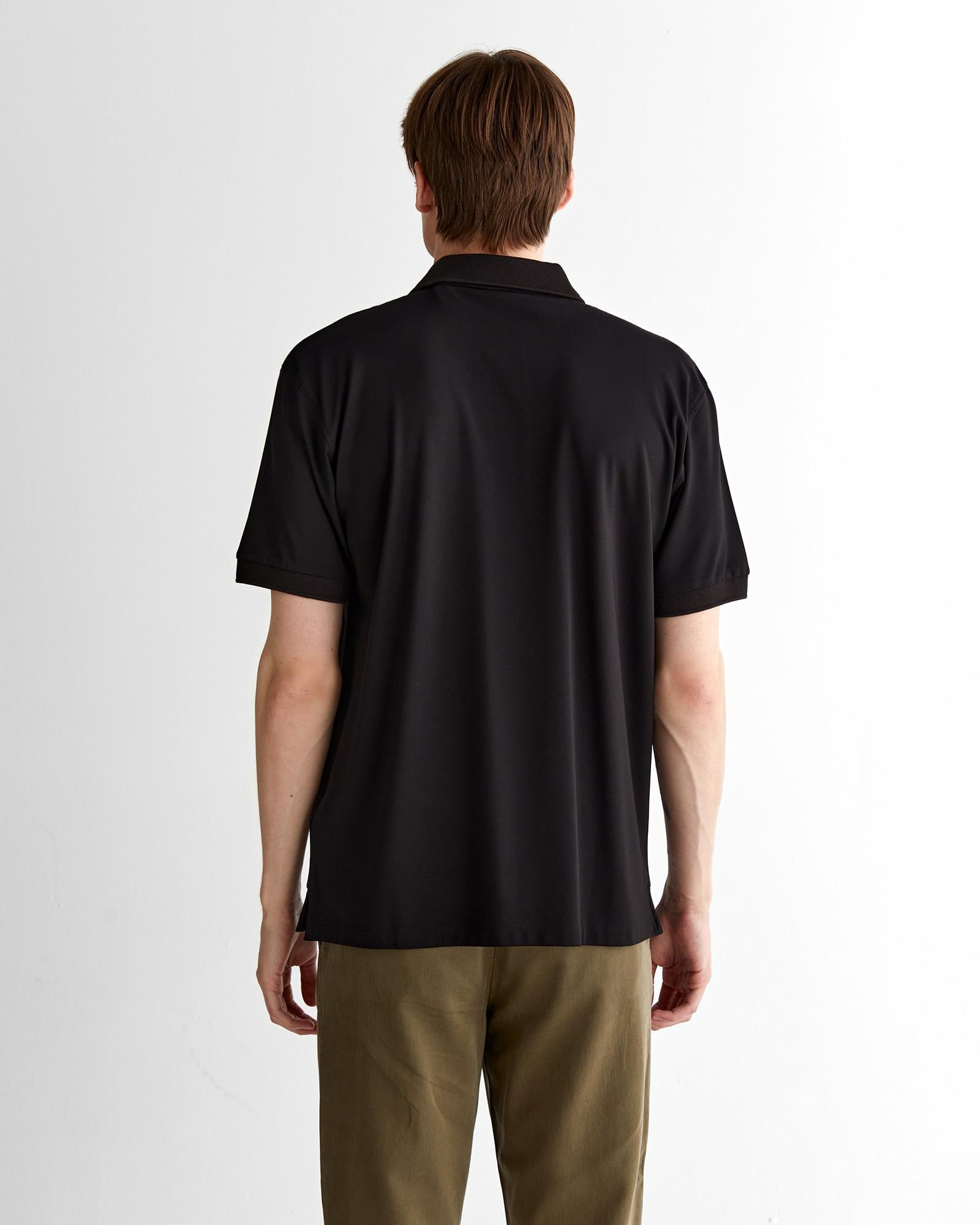 GANT Erkek Siyah Relaxed Fit Polo