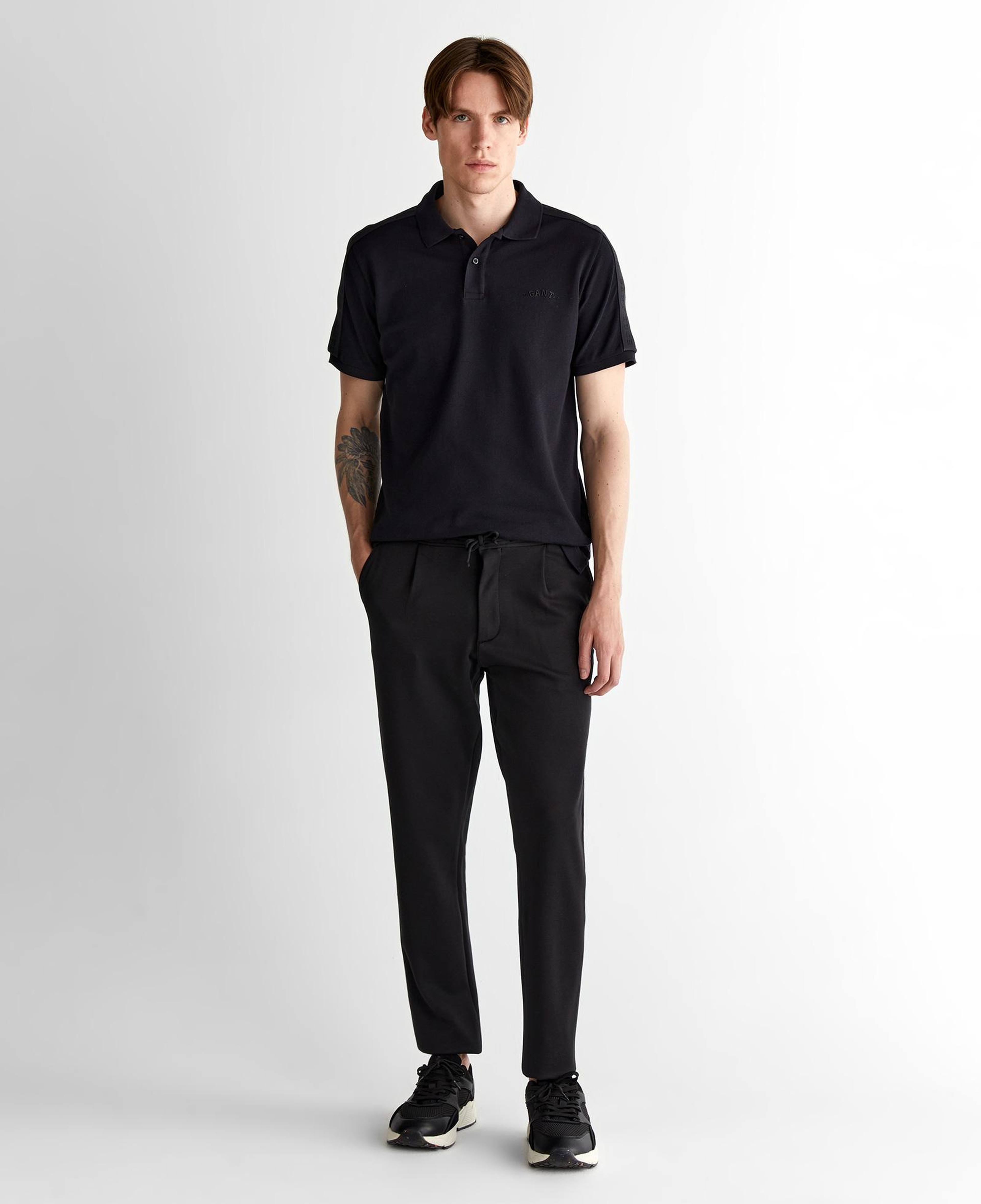 GANT Erkek Siyah Regular Fit Logolu Polo