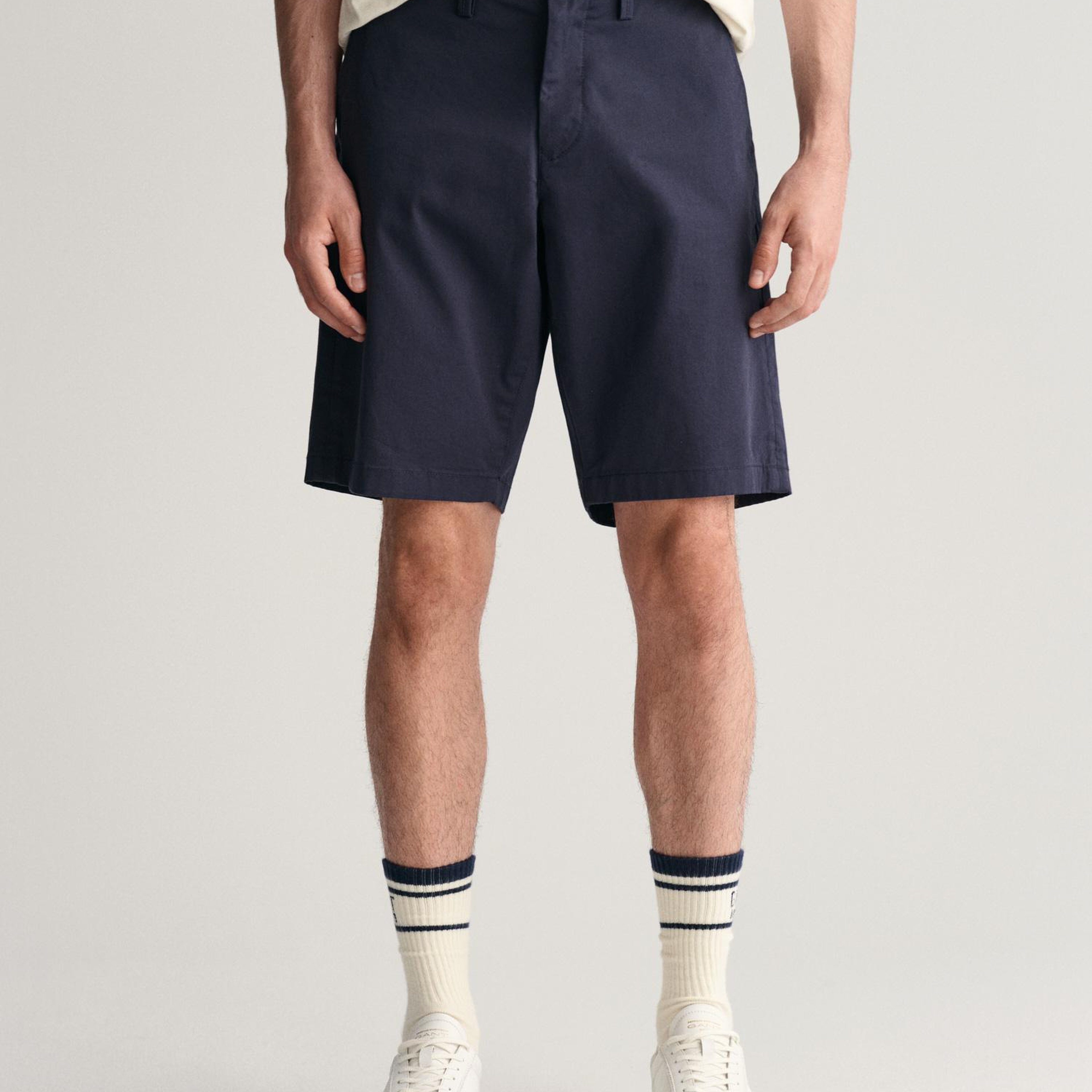 Gant Erkek Lacivert Relaxed Fit Keten Şort