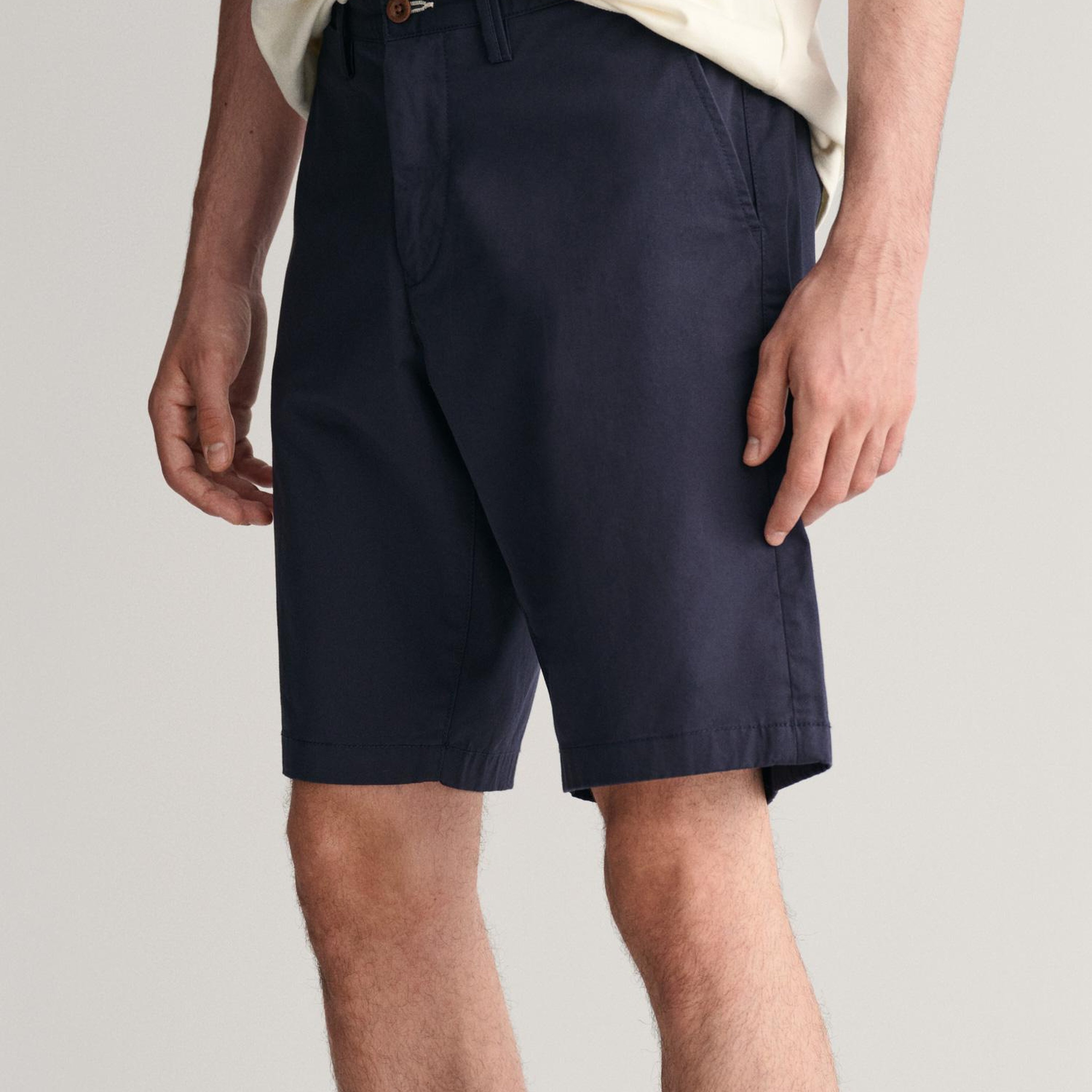 Gant Erkek Lacivert Relaxed Fit Keten Şort