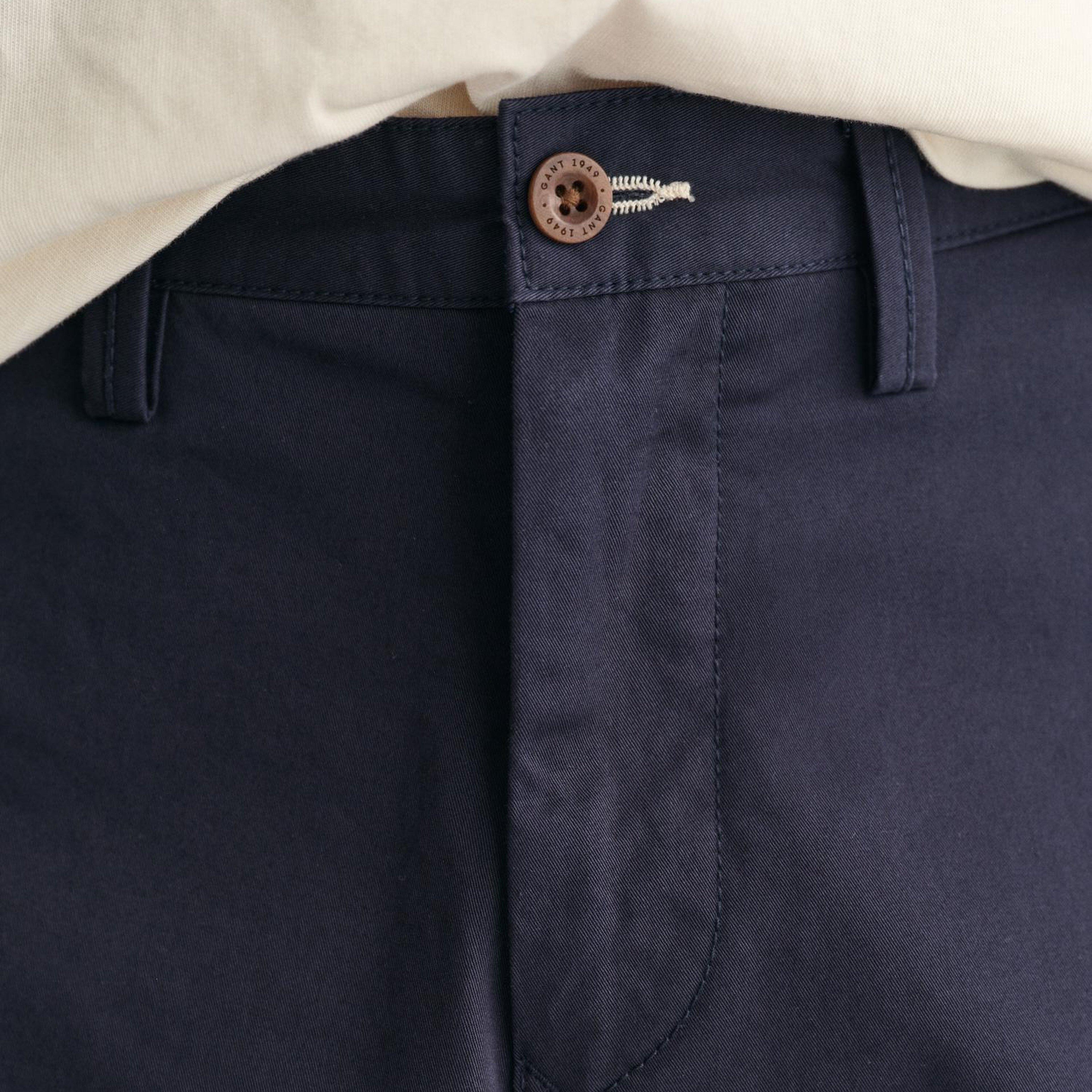 Gant Erkek Lacivert Relaxed Fit Keten Şort