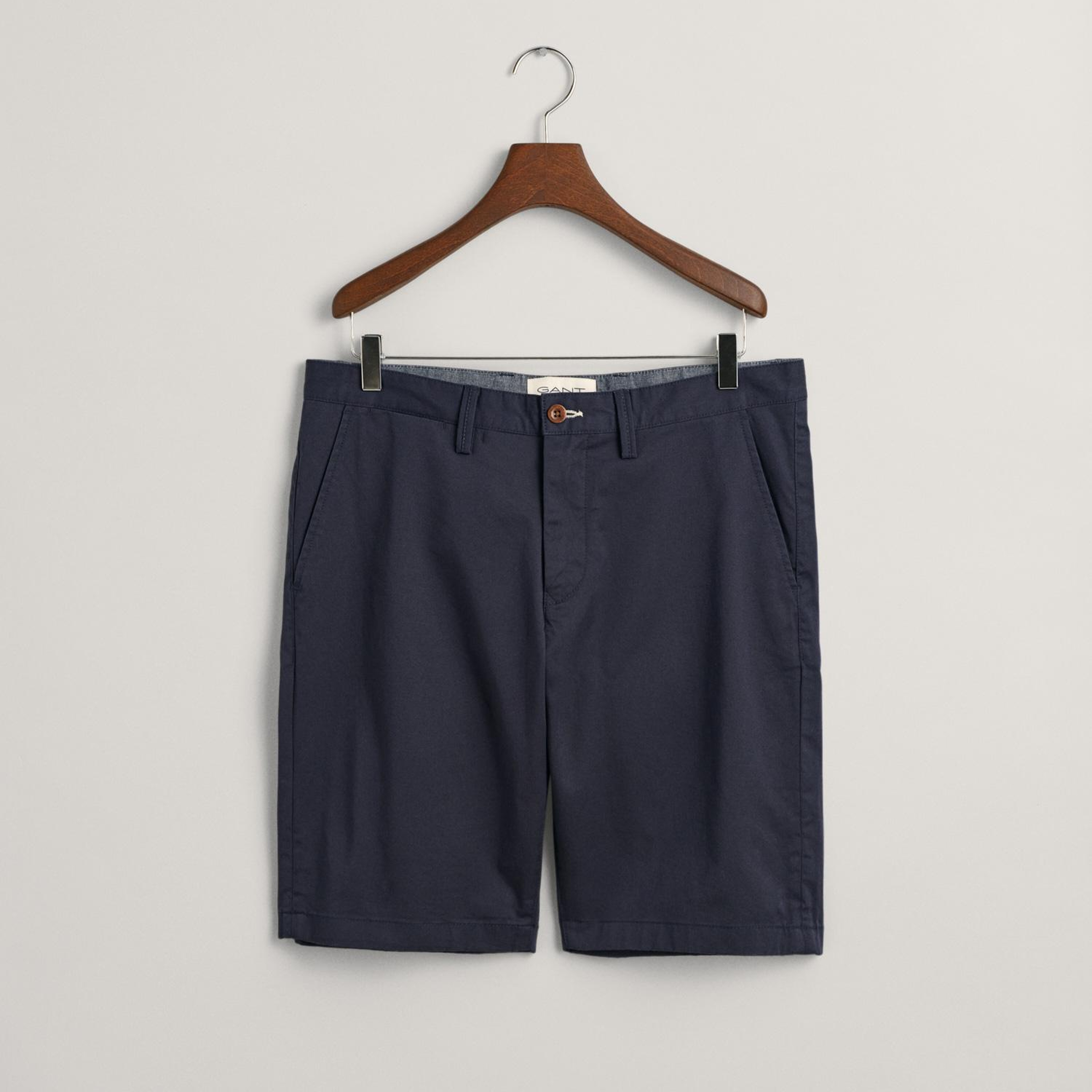 Gant Erkek Lacivert Relaxed Fit Keten Şort
