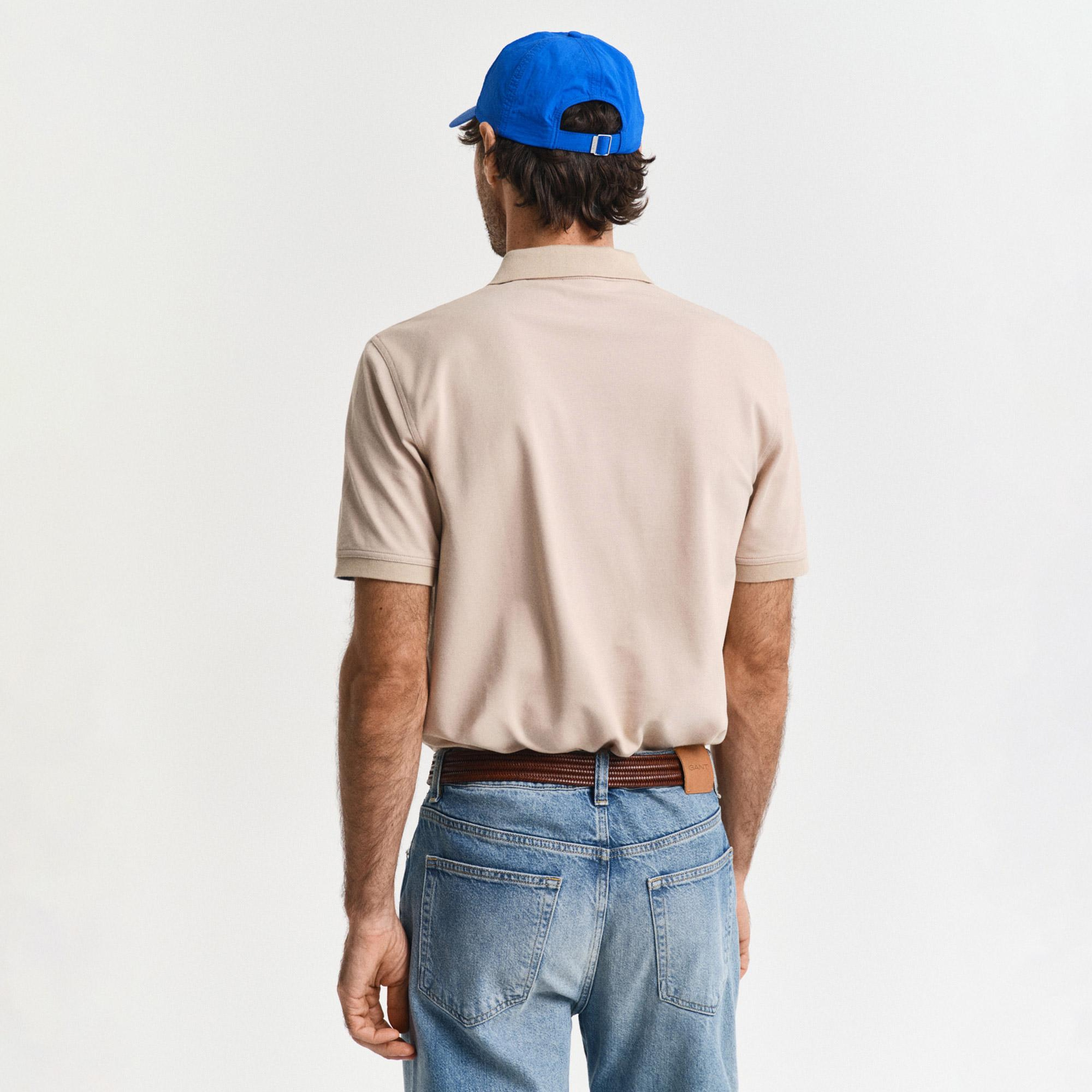 GANT Erkek Bej Regular Fit Polo