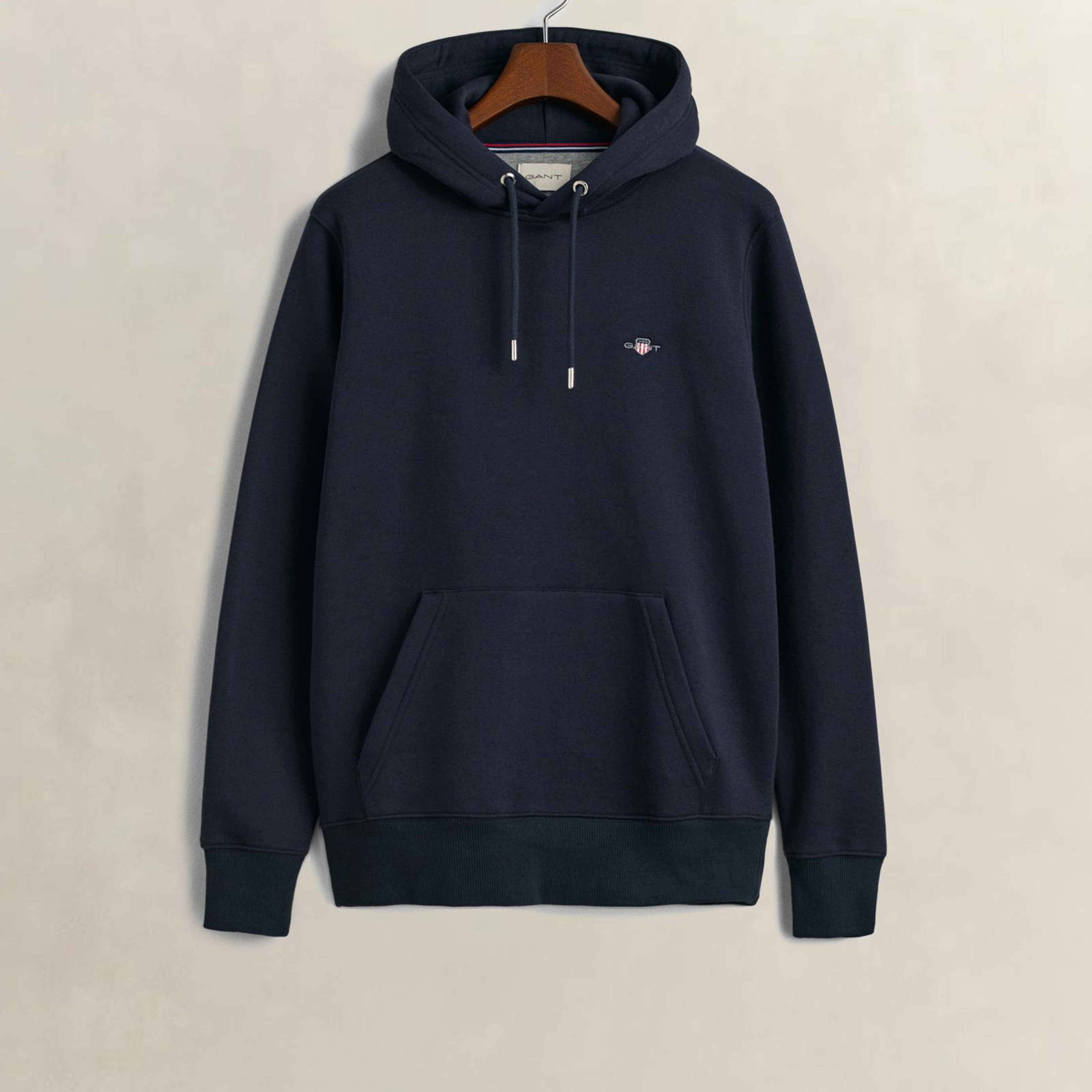 GANT Erkek Lacivert Regular Fit Kapüşonlu Sweatshirt