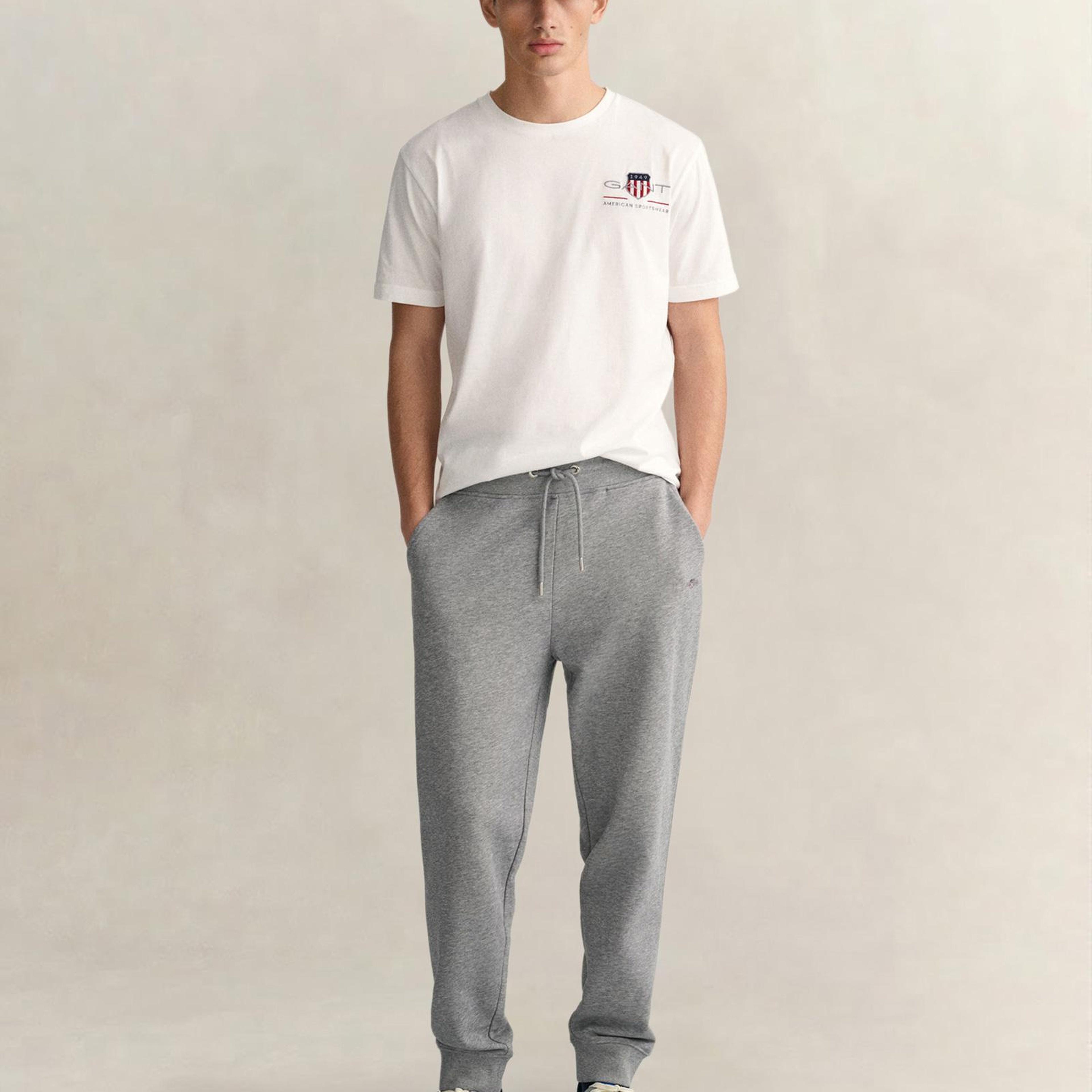 GANT Erkek Gri Regular Fit Eşofman Altı
