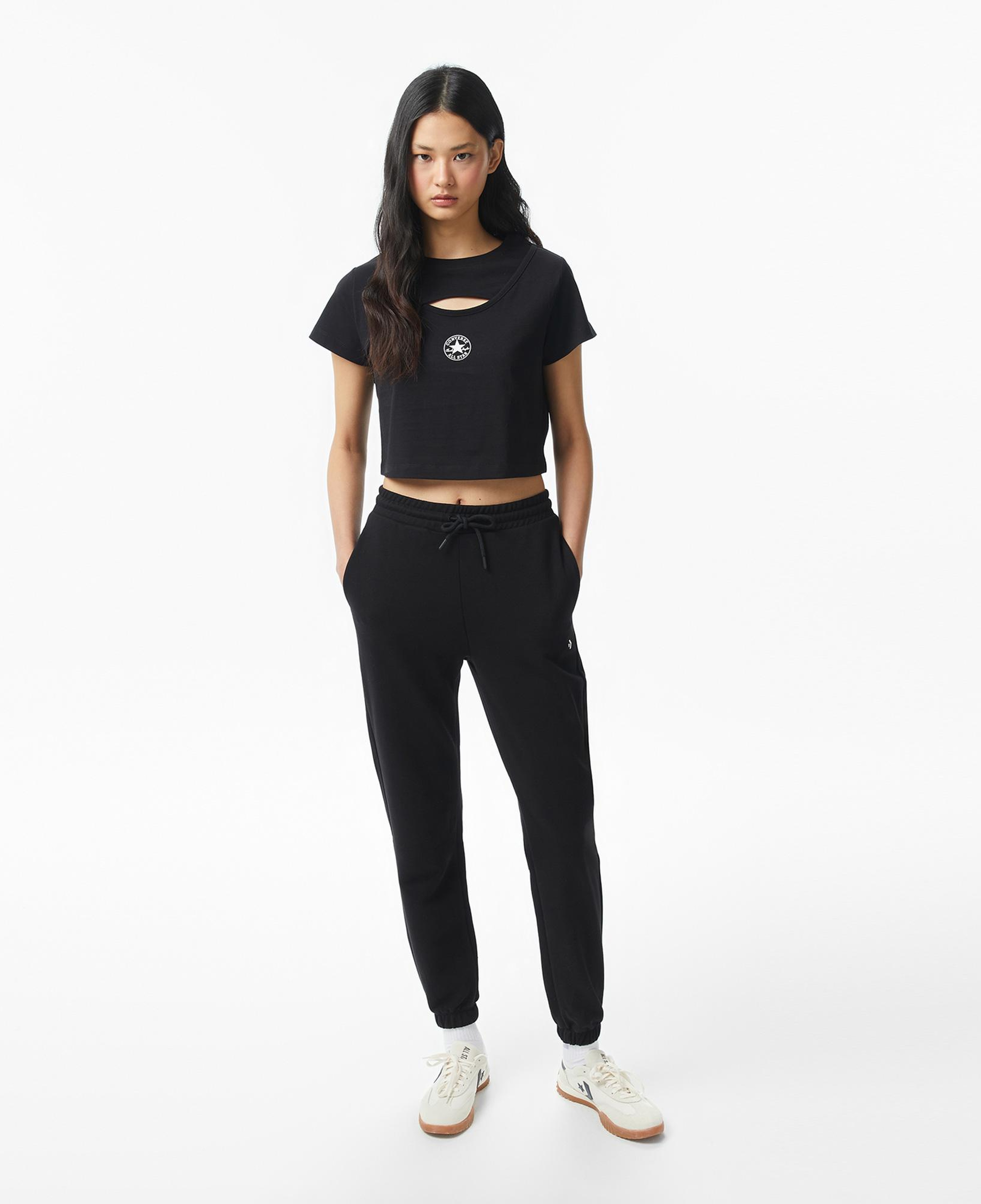 Converse Kadın Siyah T-Shirt