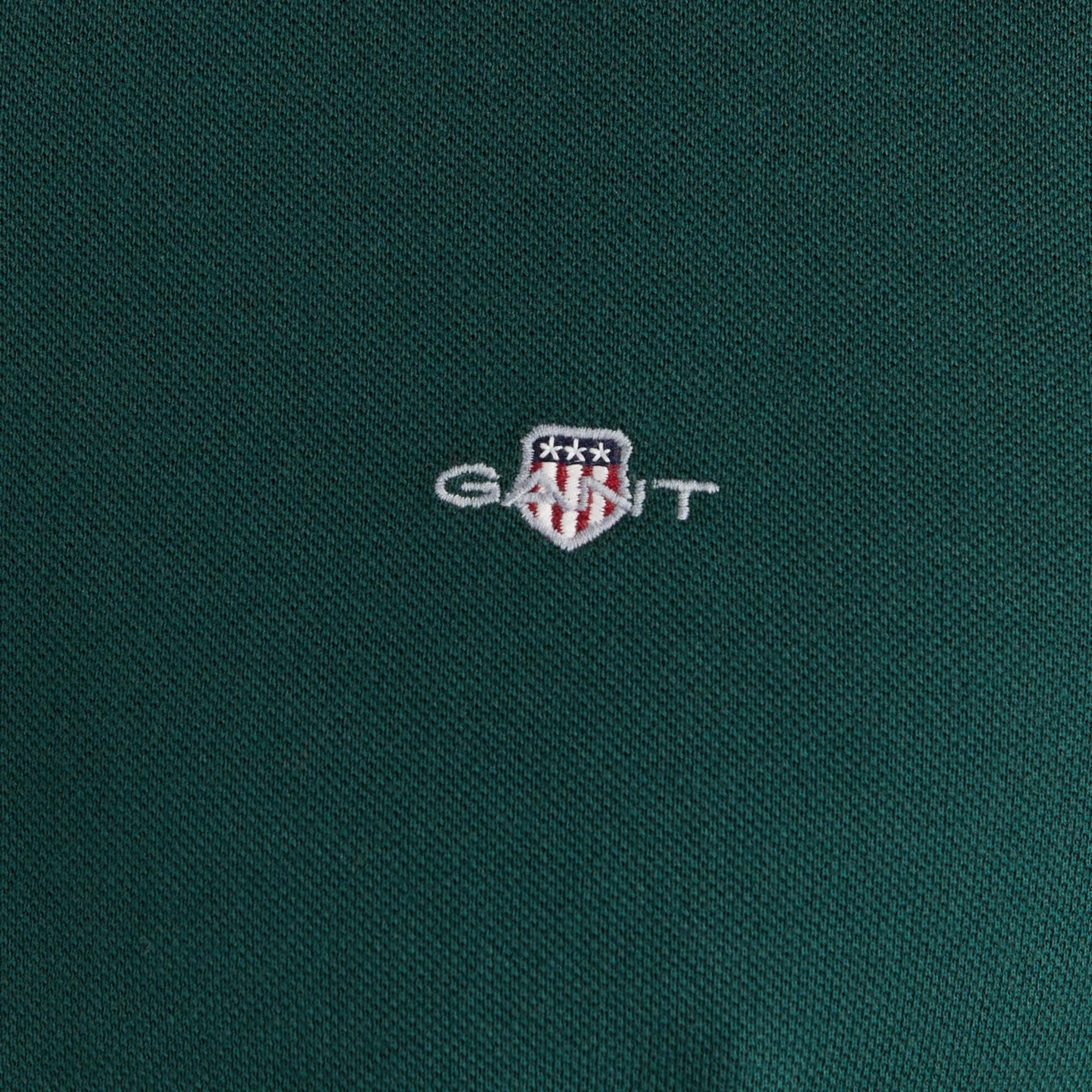 GANT Erkek Yeşil Regular Fit Polo Yaka Polo