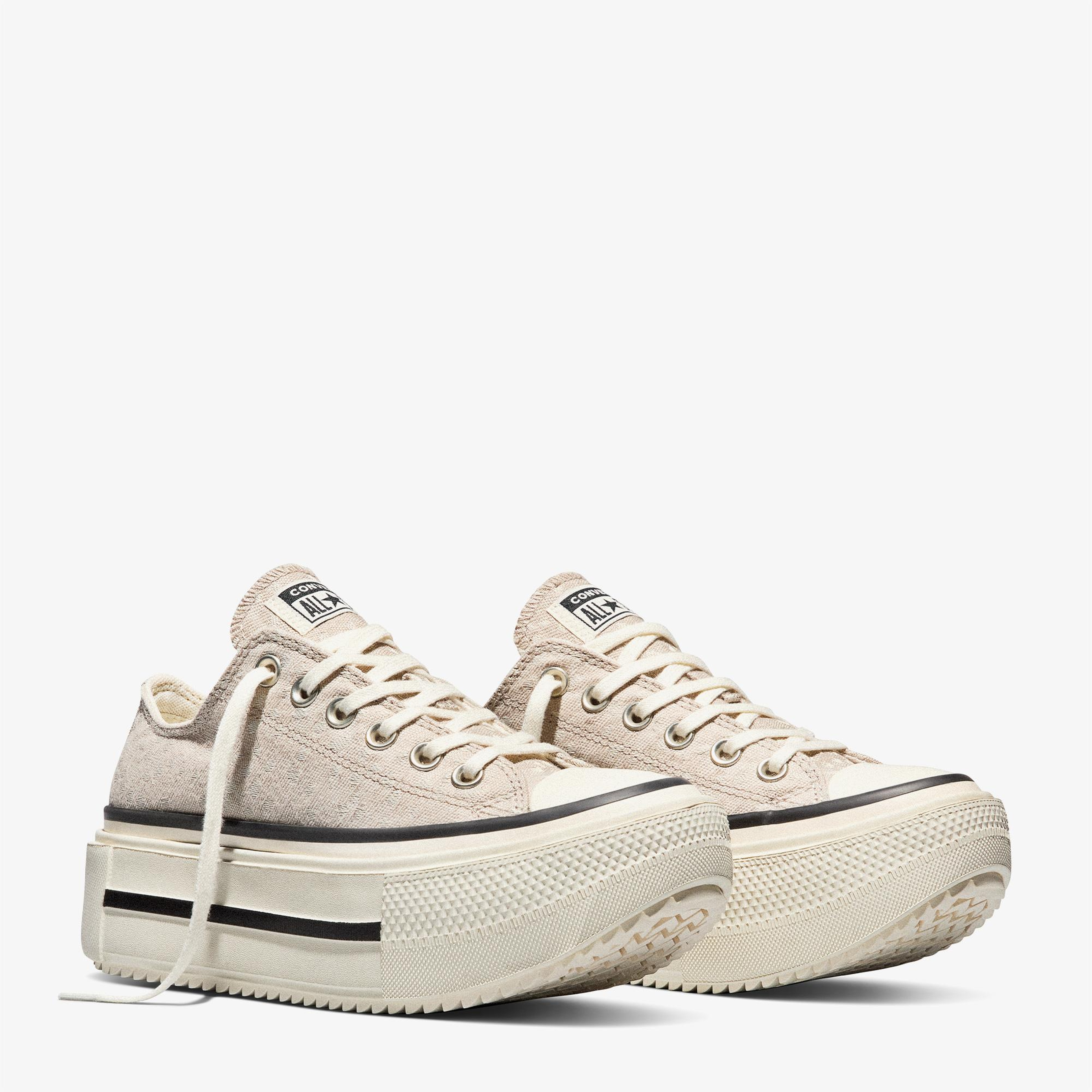 Converse Chuck Taylor All Star Lift Double Stack Unisex Bej Sneaker