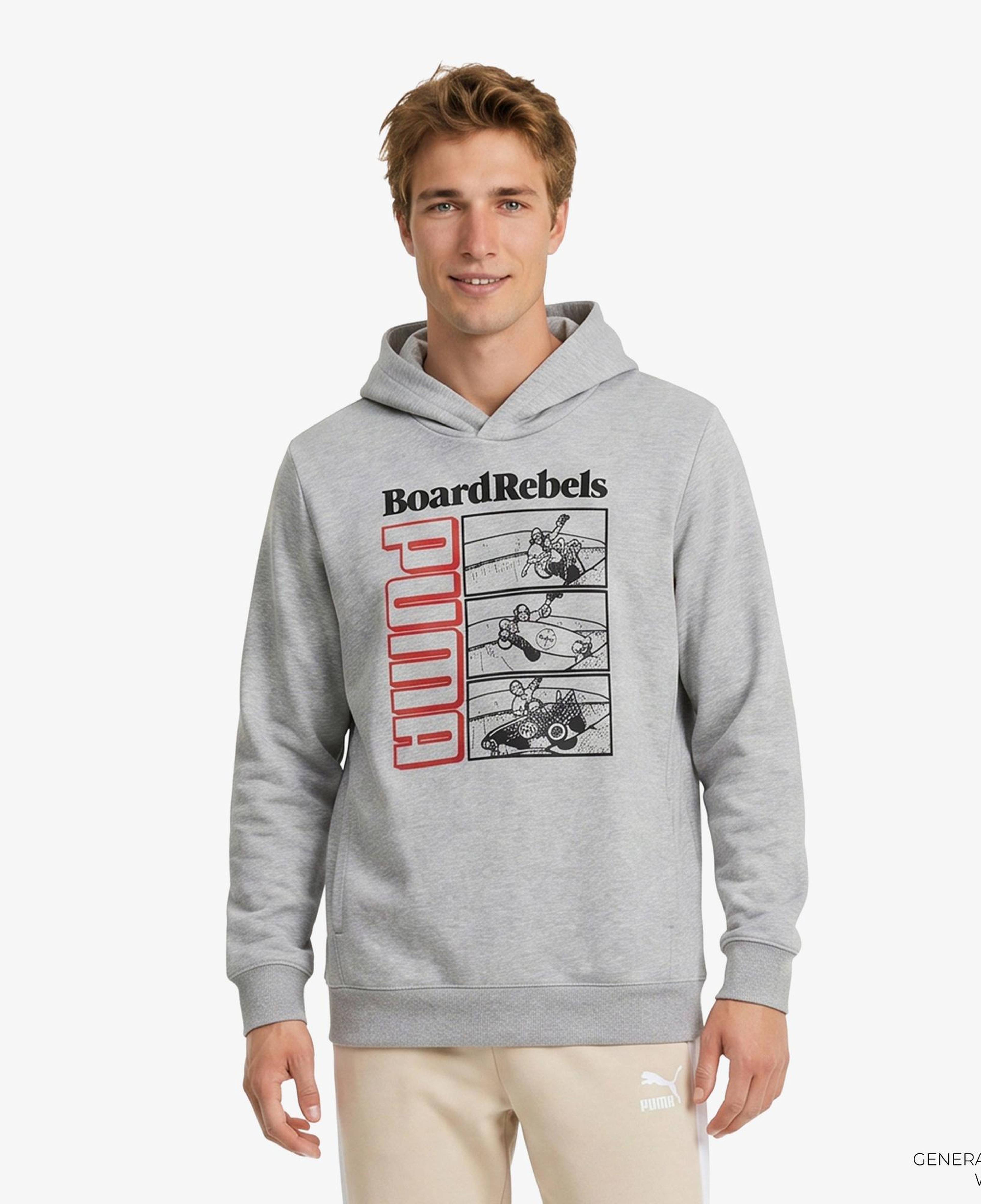 Puma Mid90S Çocuk Gri Sweatshirt