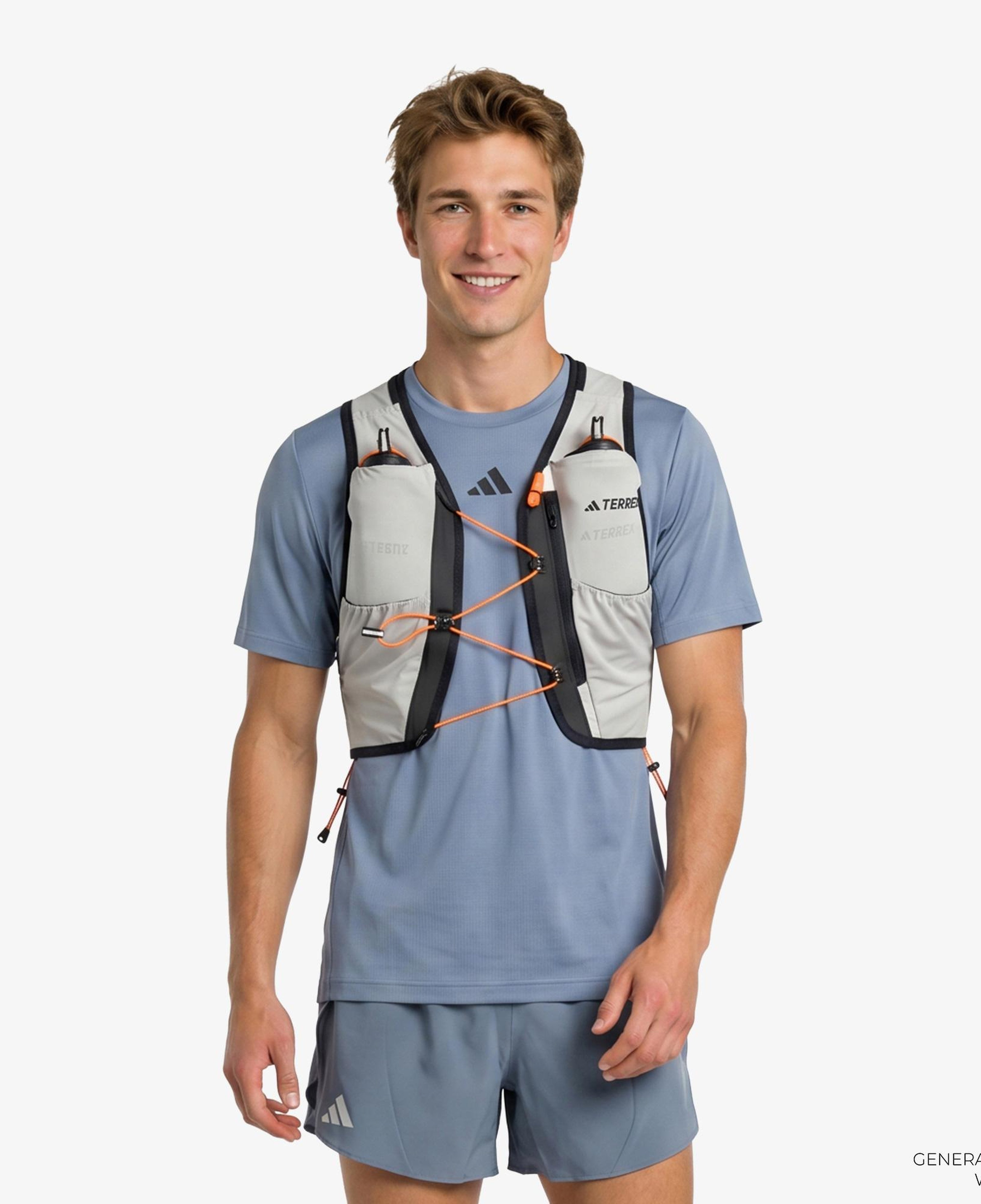 adidas Terrex Trail Techrock 5 L Unisex Gri Yelek