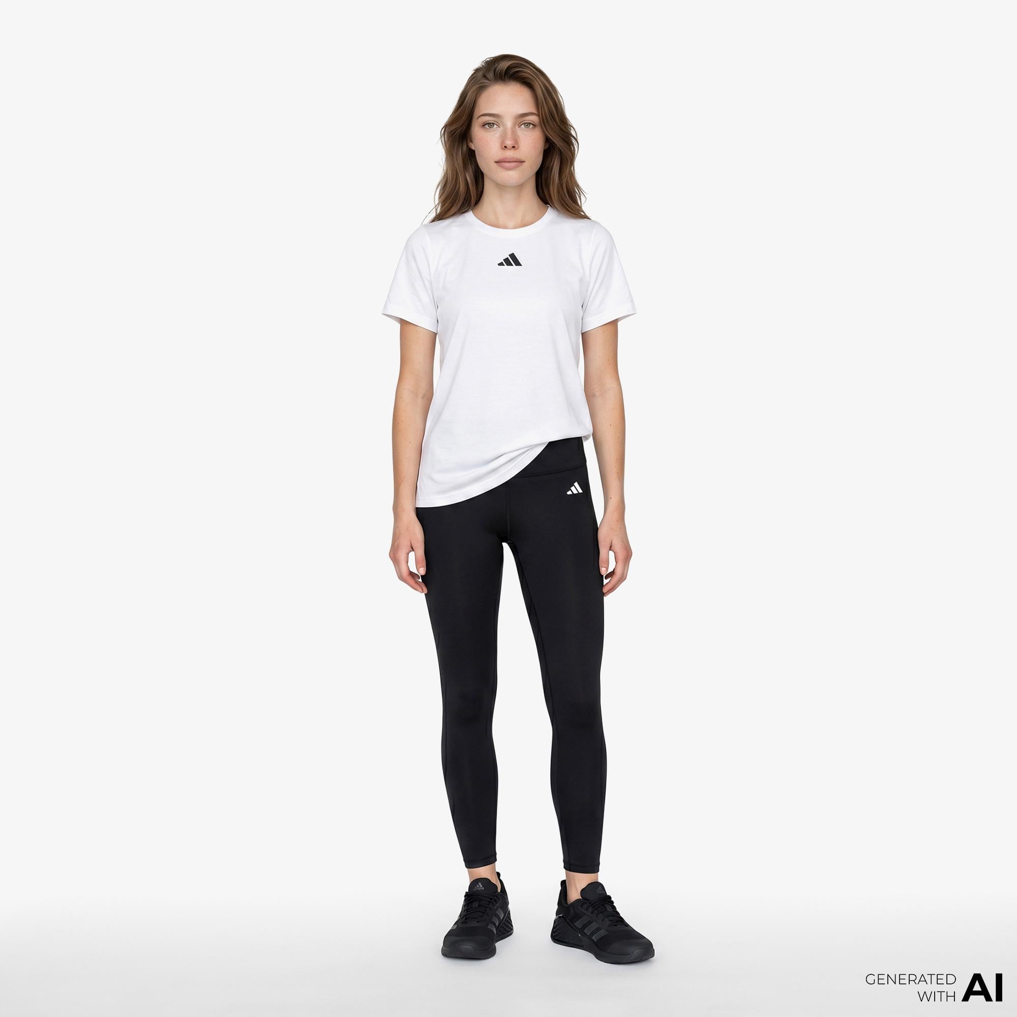 adidas Aeroready Train Essentials Minimal Crewneck Kadın Beyaz Antrenman T-Shirt