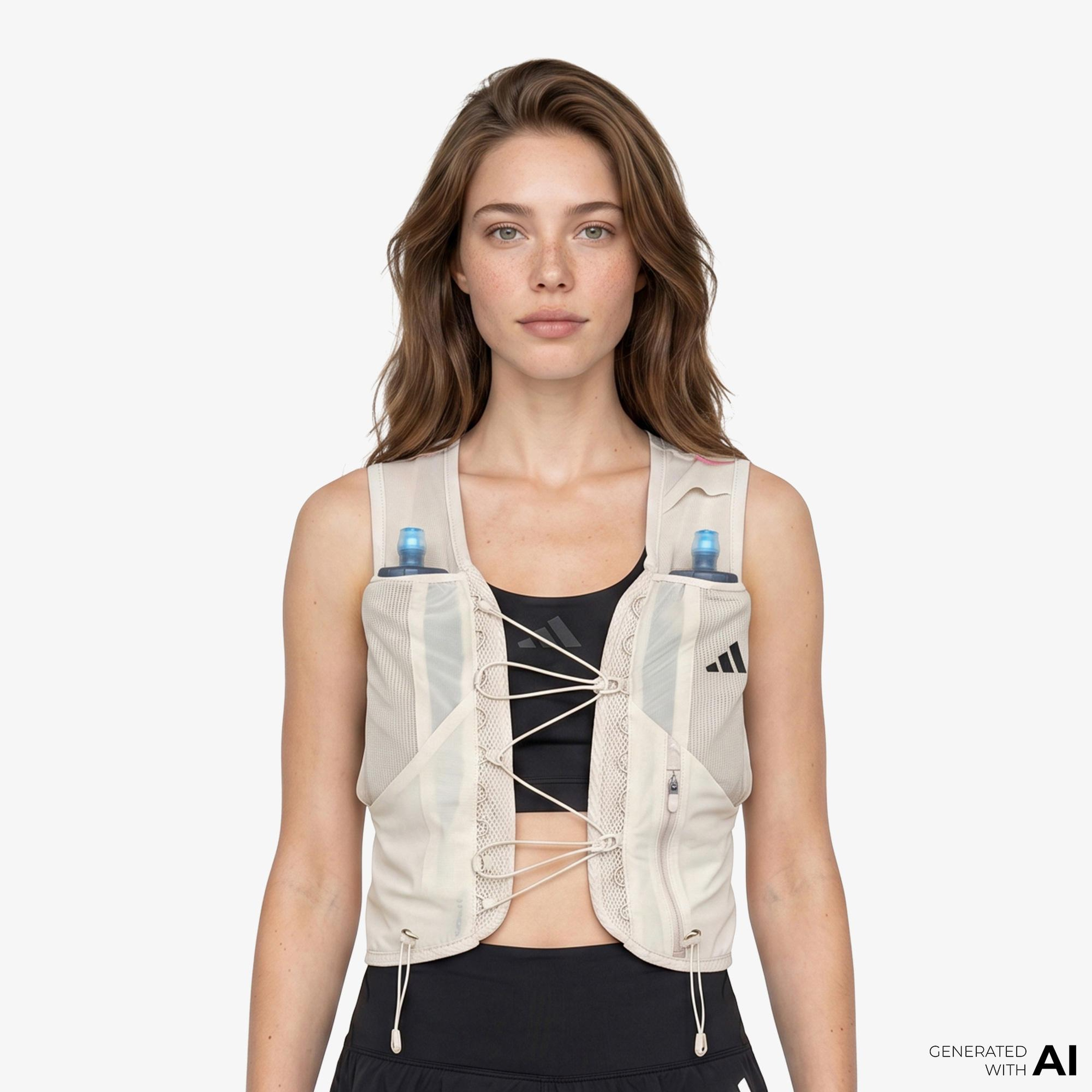 adidas Terrex Xperior 5L Unisex Bej Koşu Yeleği