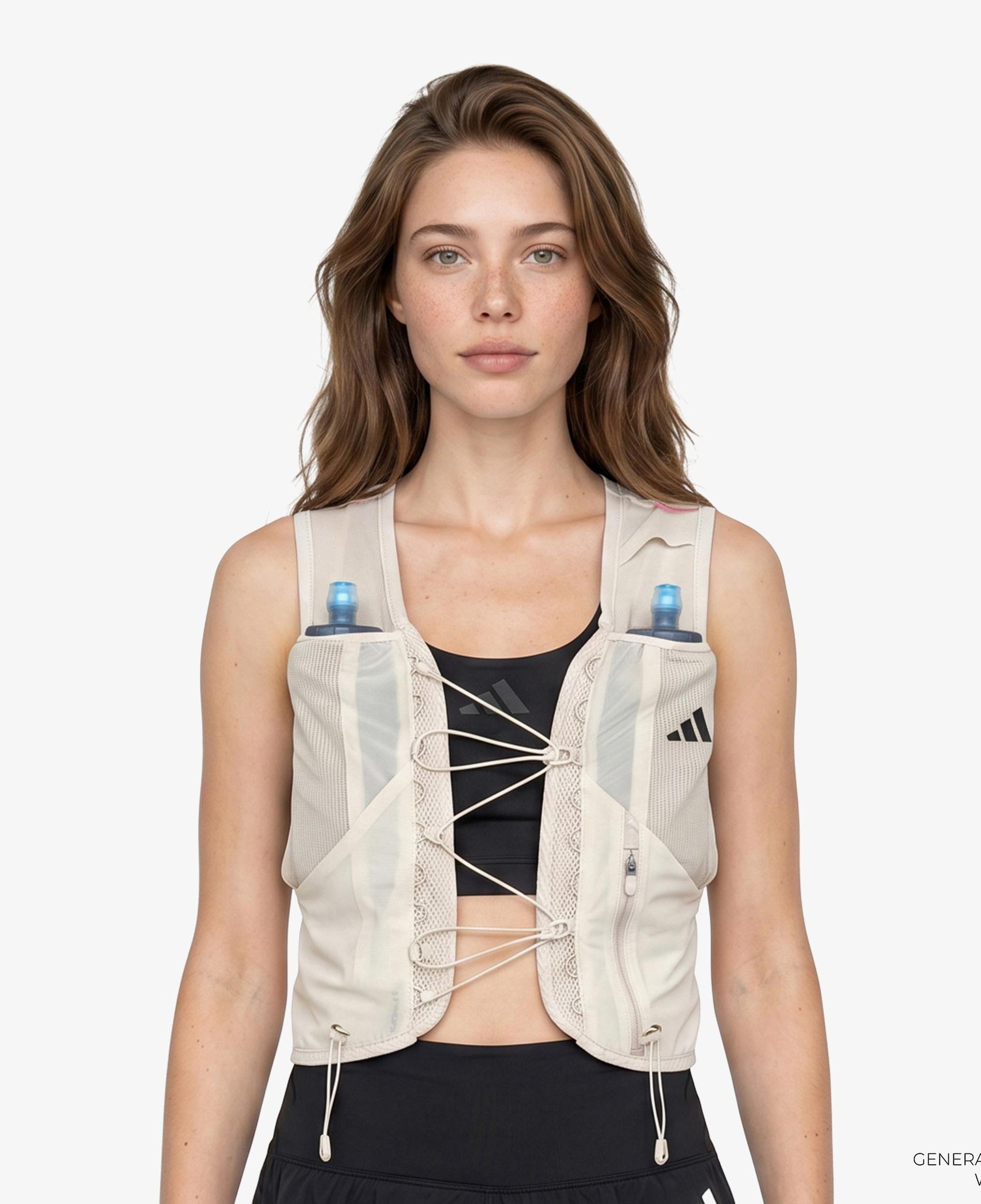 adidas Terrex Xperior 5L Unisex Bej Koşu Yeleği