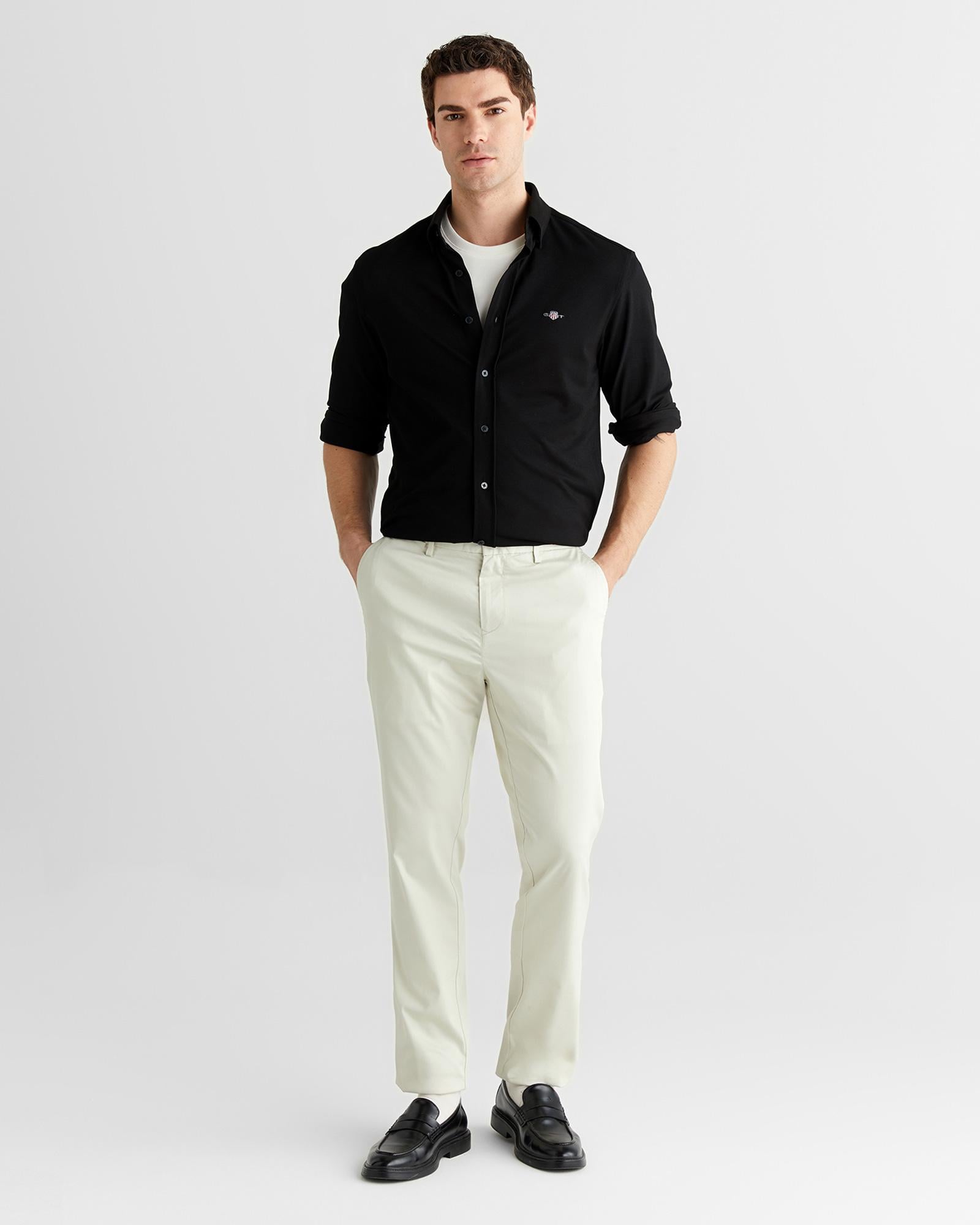 GANT Erkek Siyah Regular Fit Gömlek