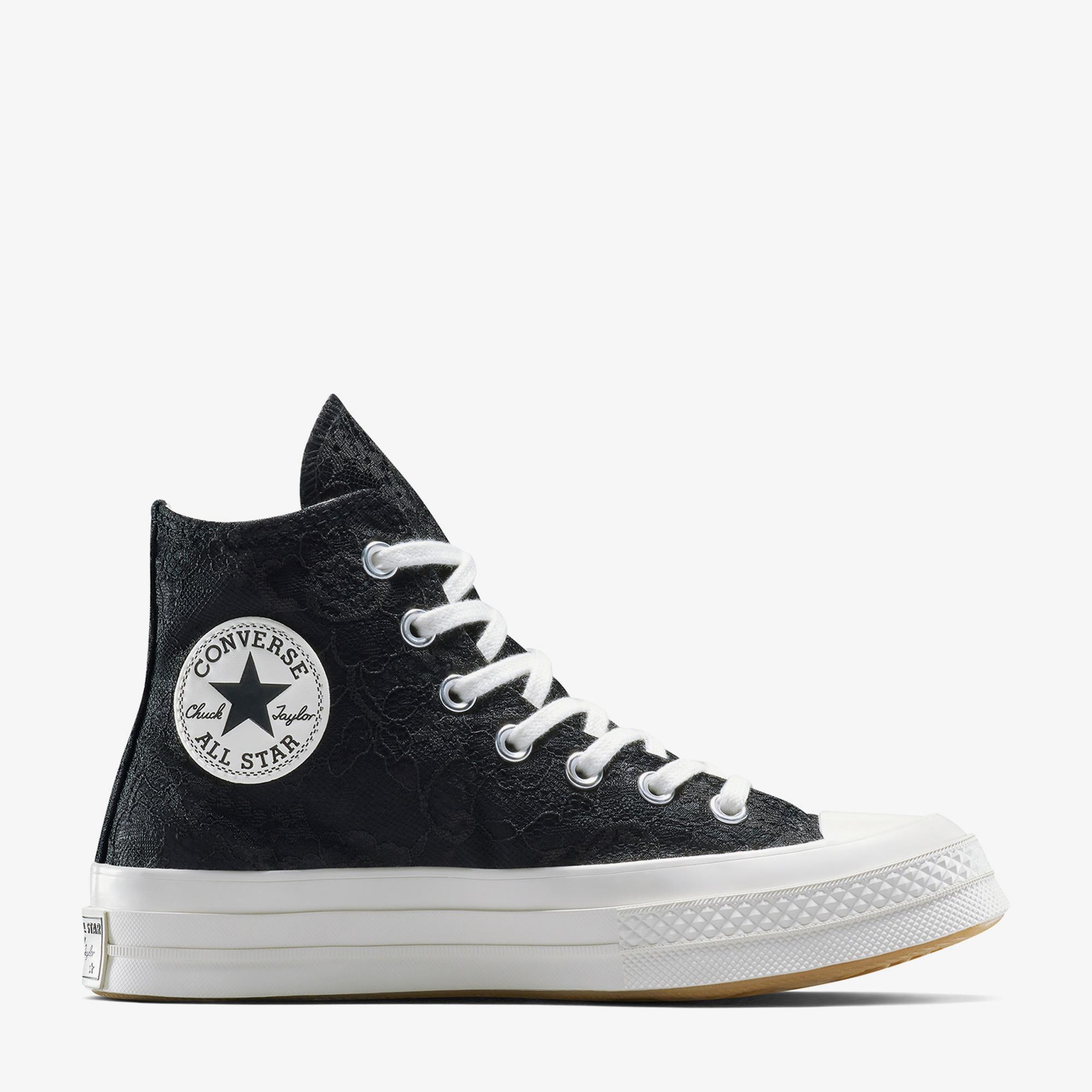 Converse Chuck 70 Kadın Dantelli Siyah Sneaker