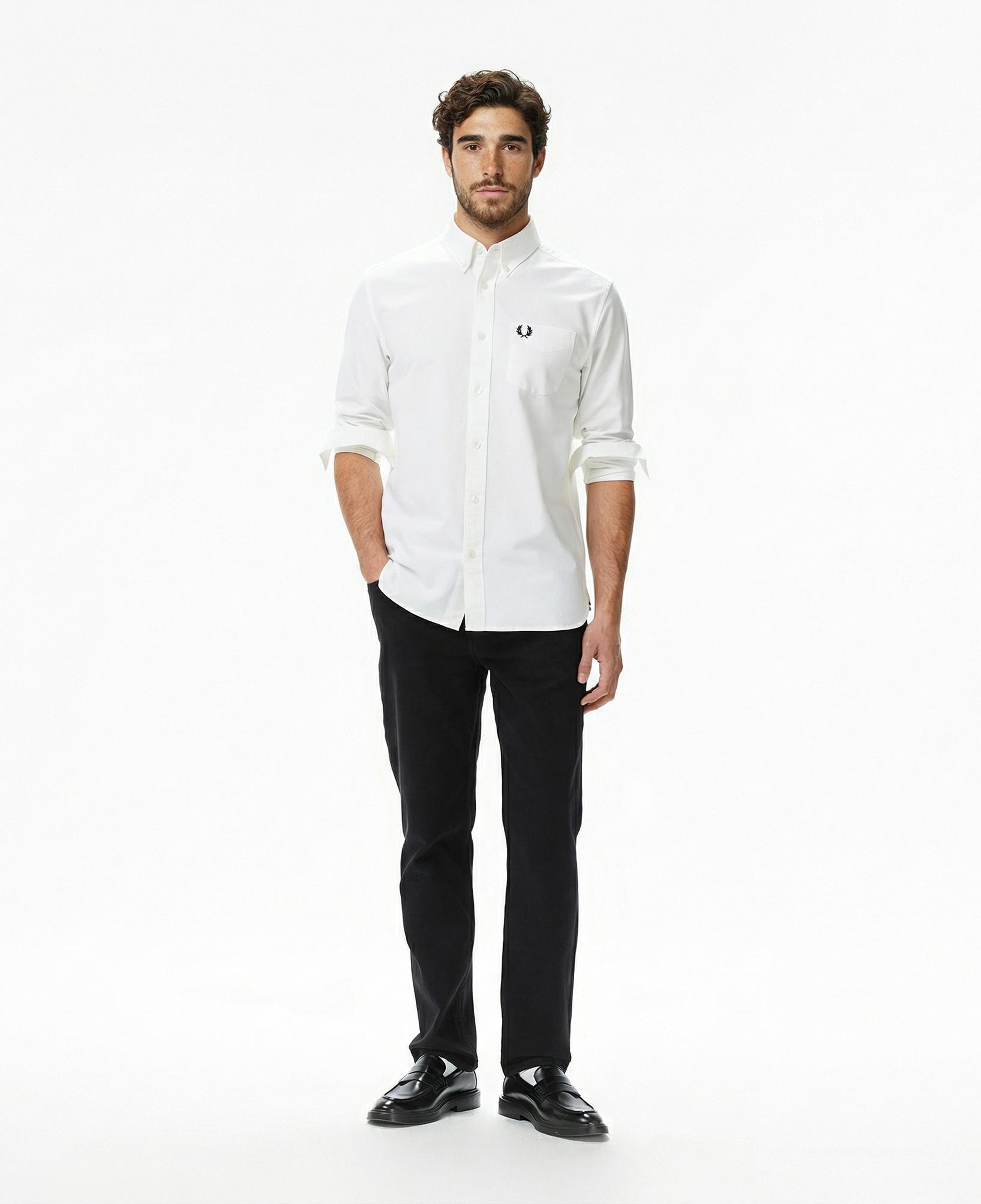 Fred Perry Oxford Erkek Beyaz Gömlek