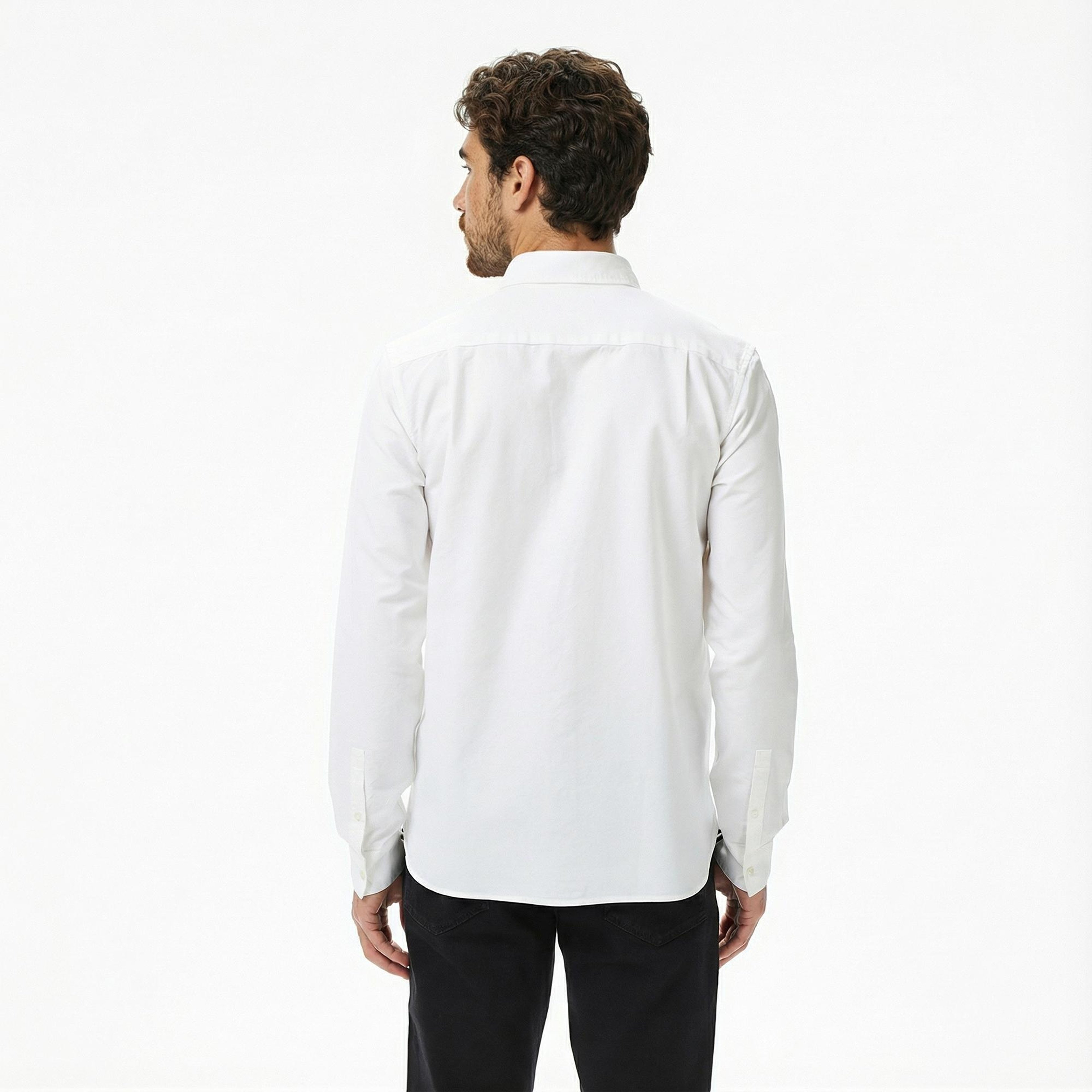 Fred Perry Oxford Erkek Beyaz Gömlek