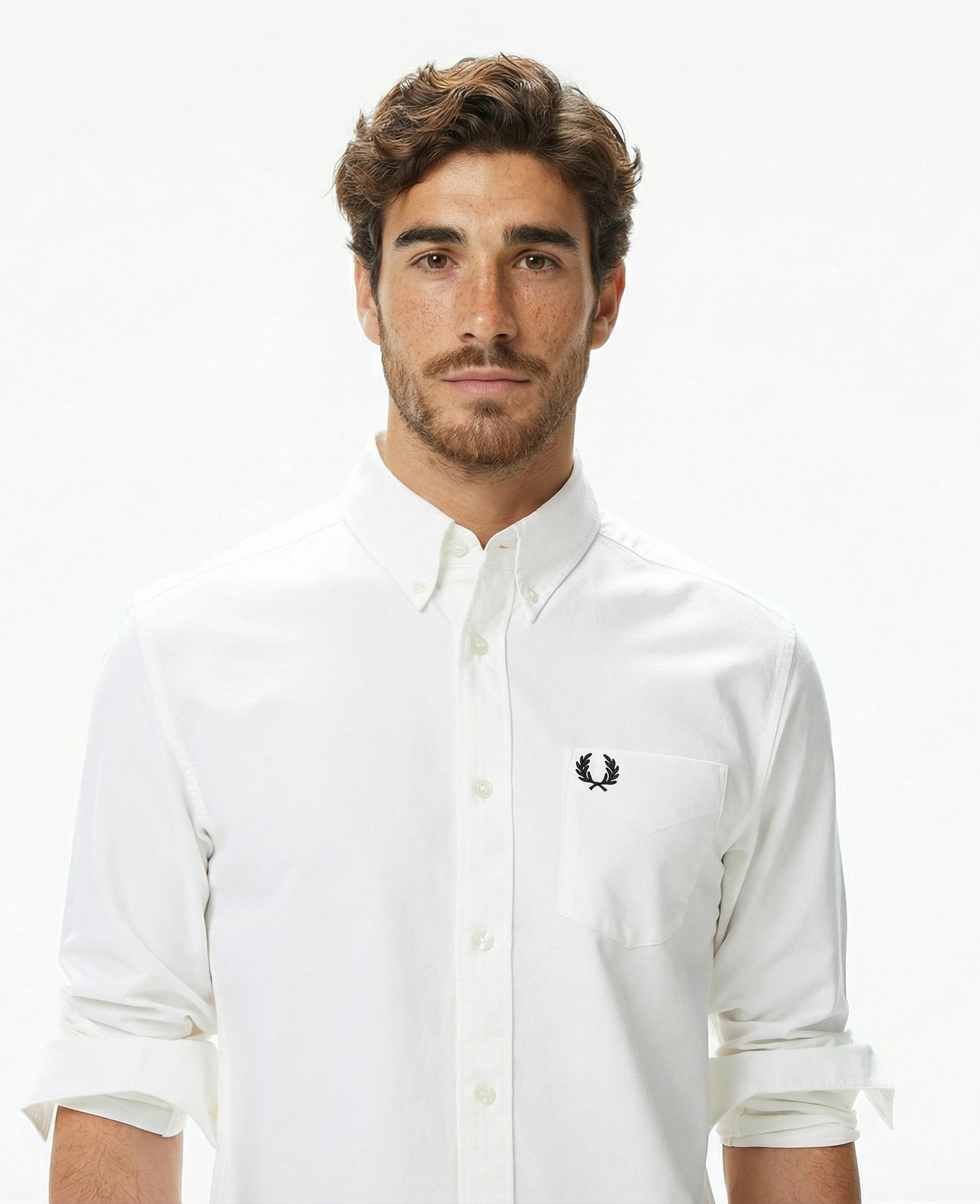 Fred Perry Oxford Erkek Beyaz Gömlek