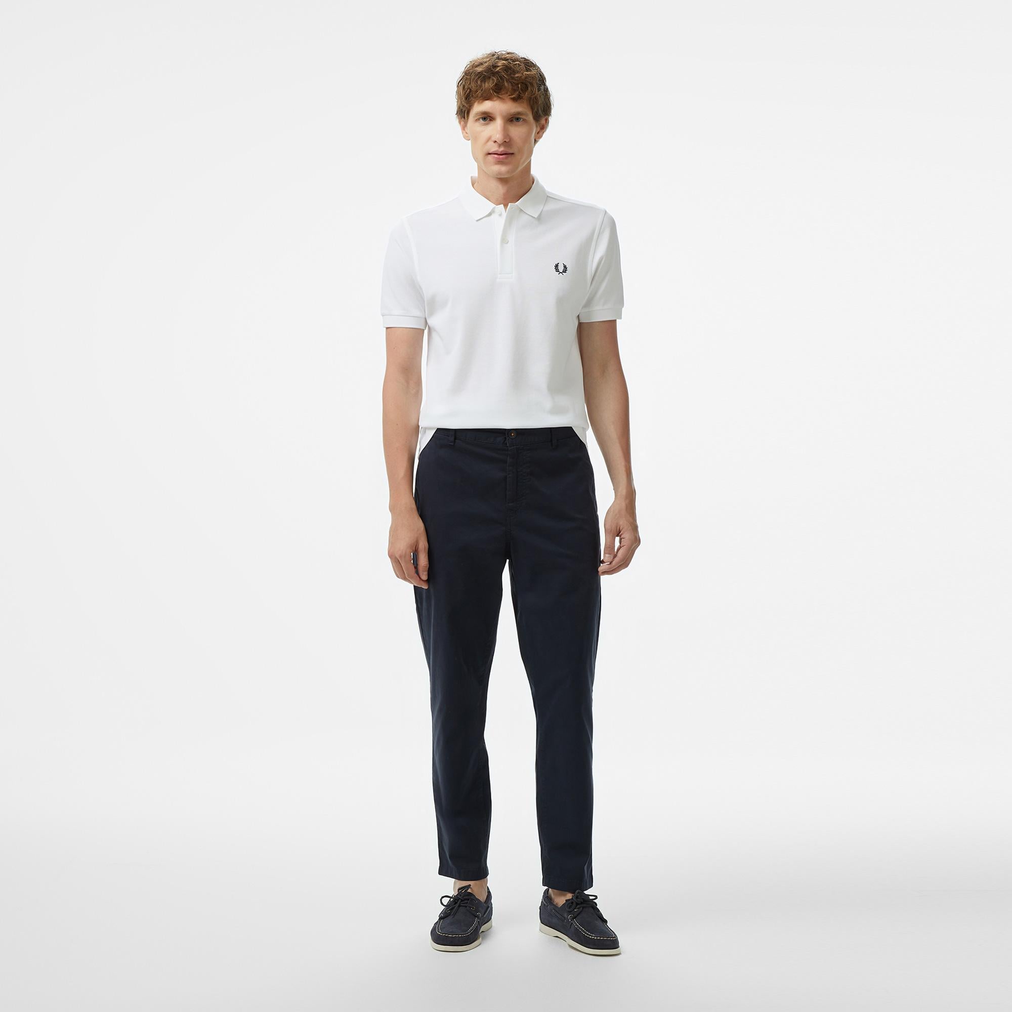 Fred Perry Erkek Beyaz Polo