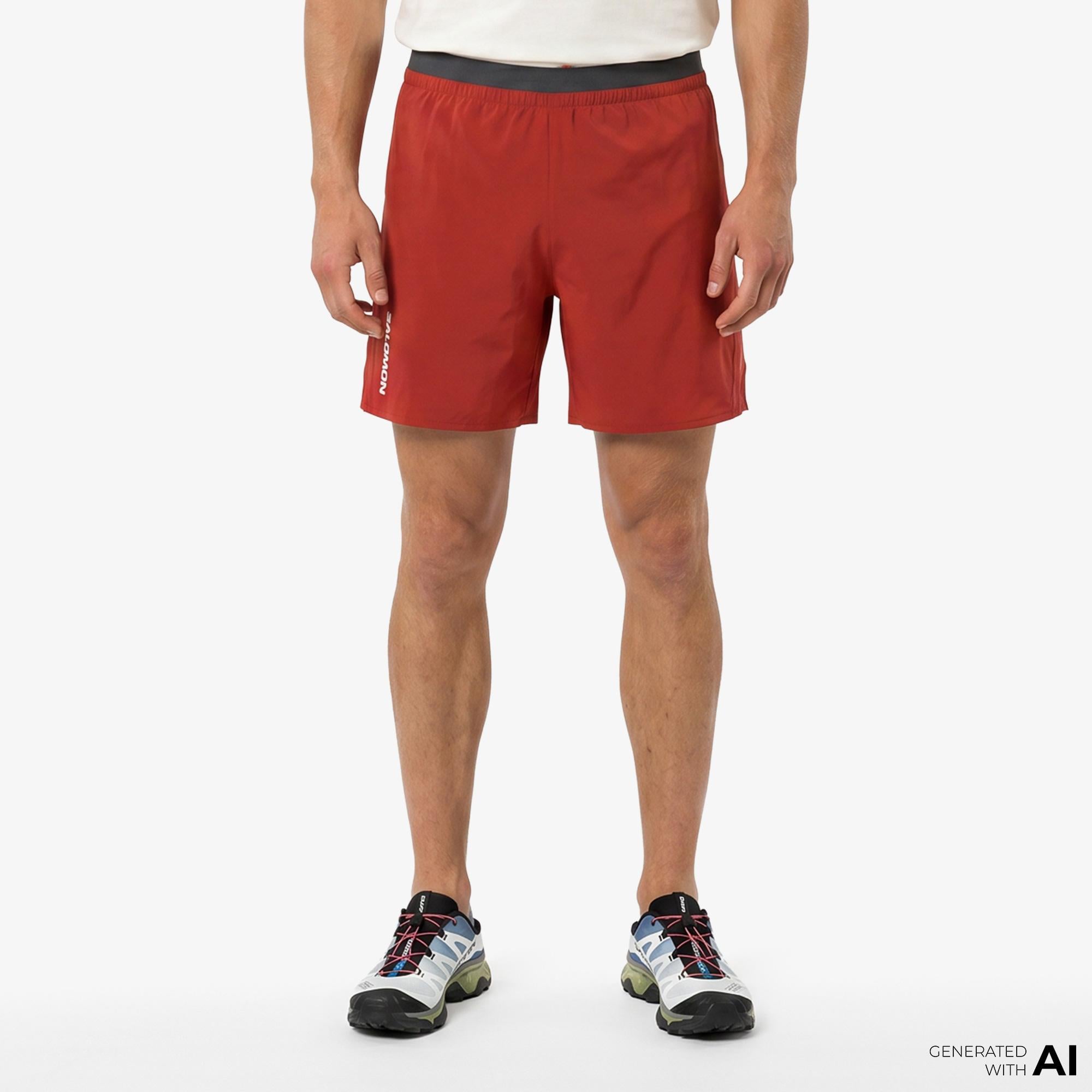 Salomon Cross 5 Erkek Kırmızı Koşu Şortu